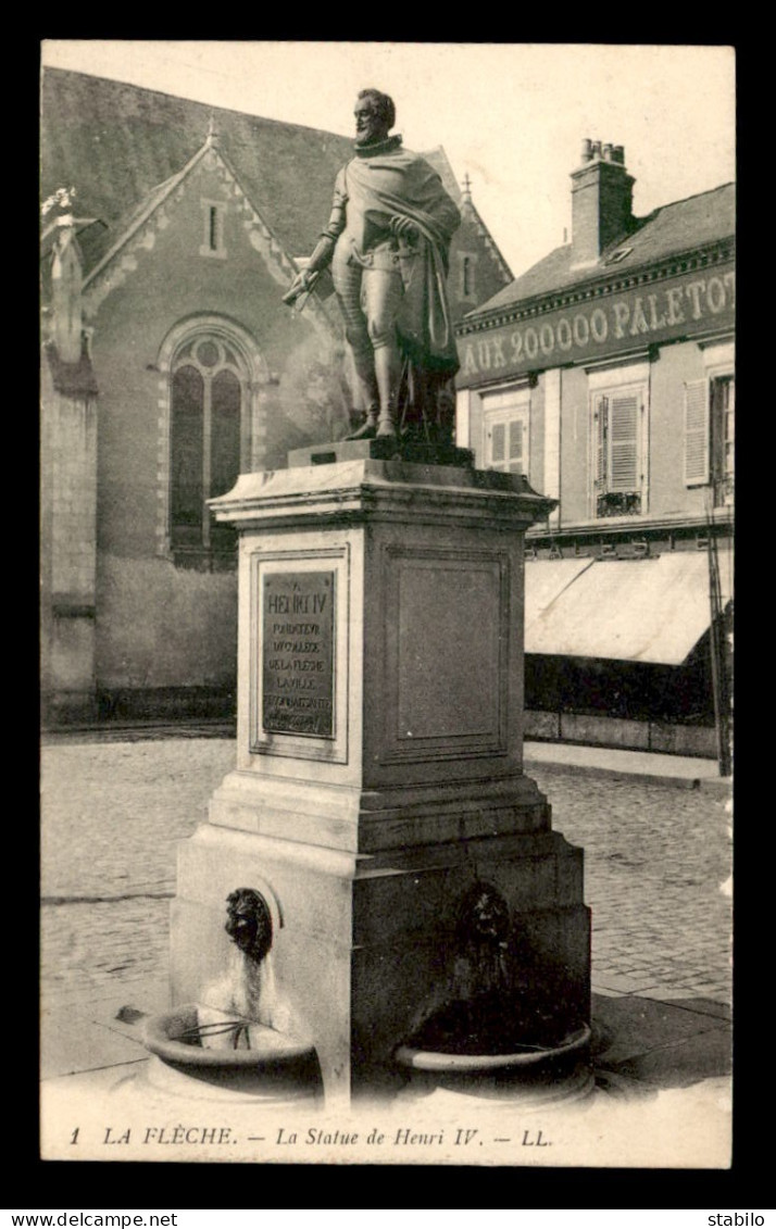 72 - LA FLECHE - STATUE DE HENRI IV - La Fleche