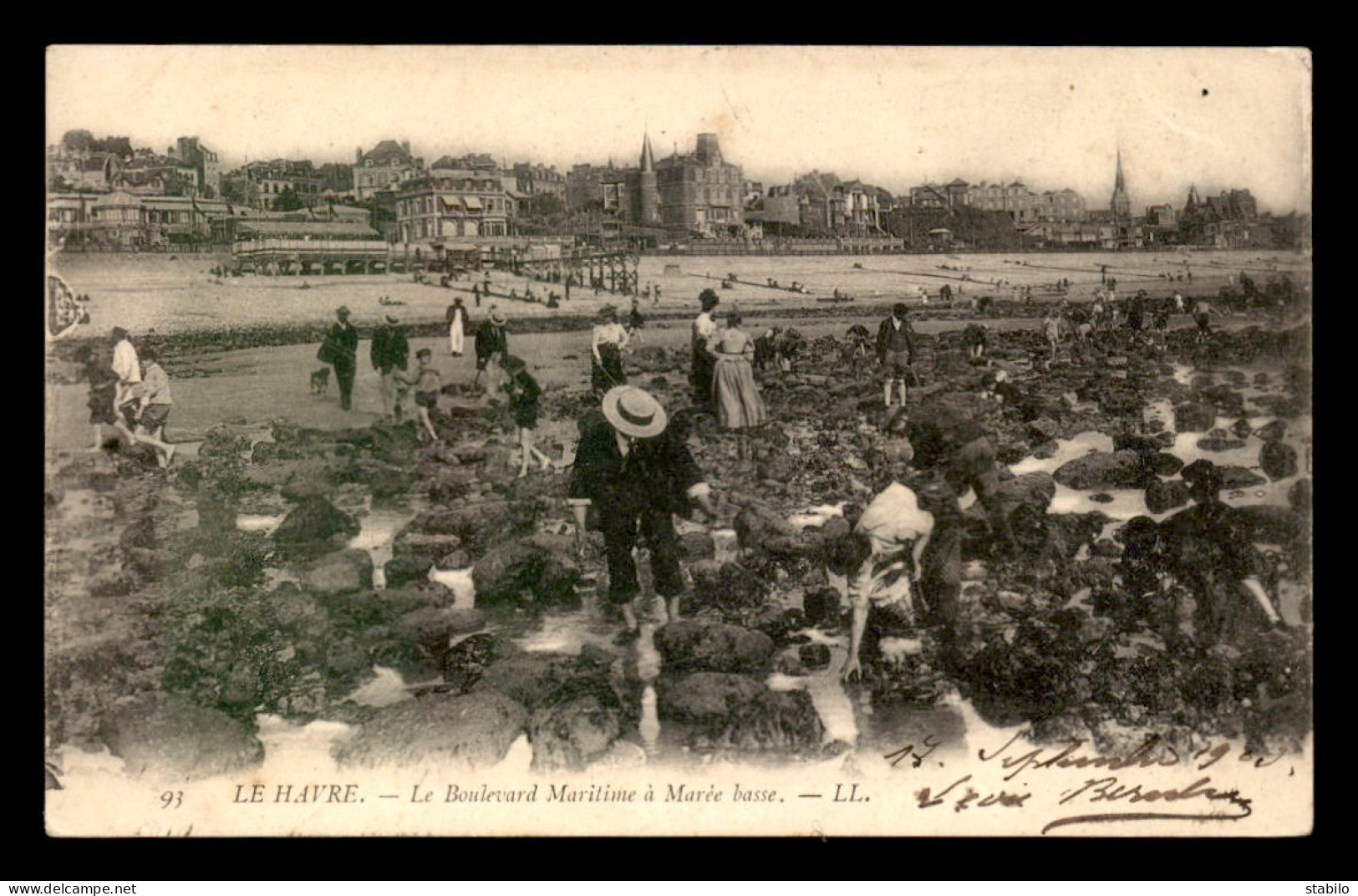 76 - LE HAVRE - LE BOULEVARD MARITIME A MAREE BASSE - PECHE A PIED - Zonder Classificatie