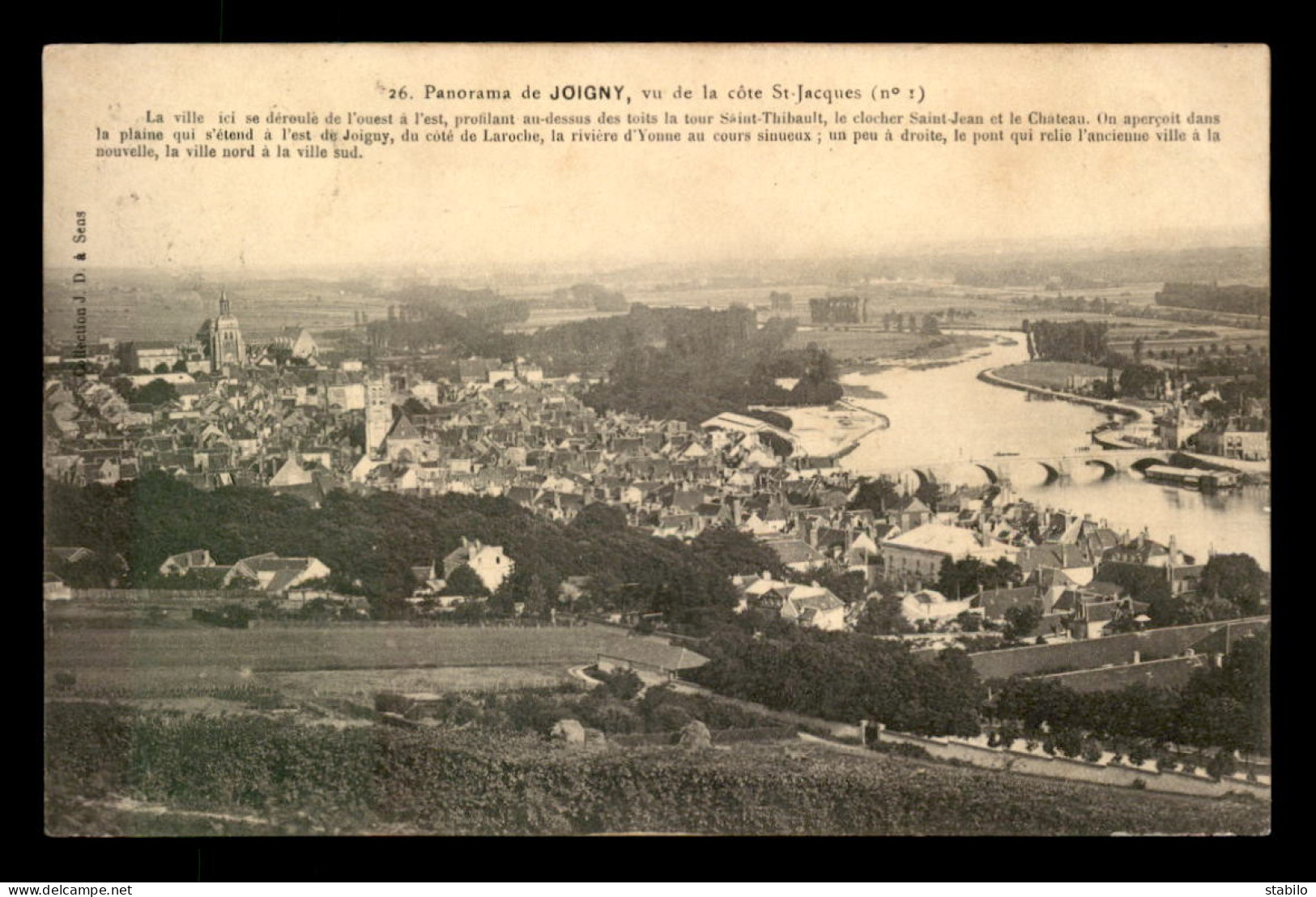 89 - JOIGNY - PANORAMA - Joigny