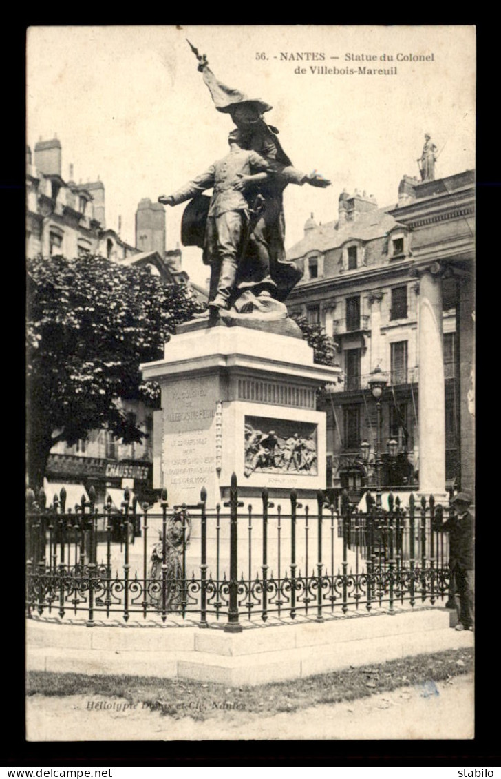 44 - NANTES - STATUE DU COLONEL DE VILLEBOIS-MAREUIL - Nantes