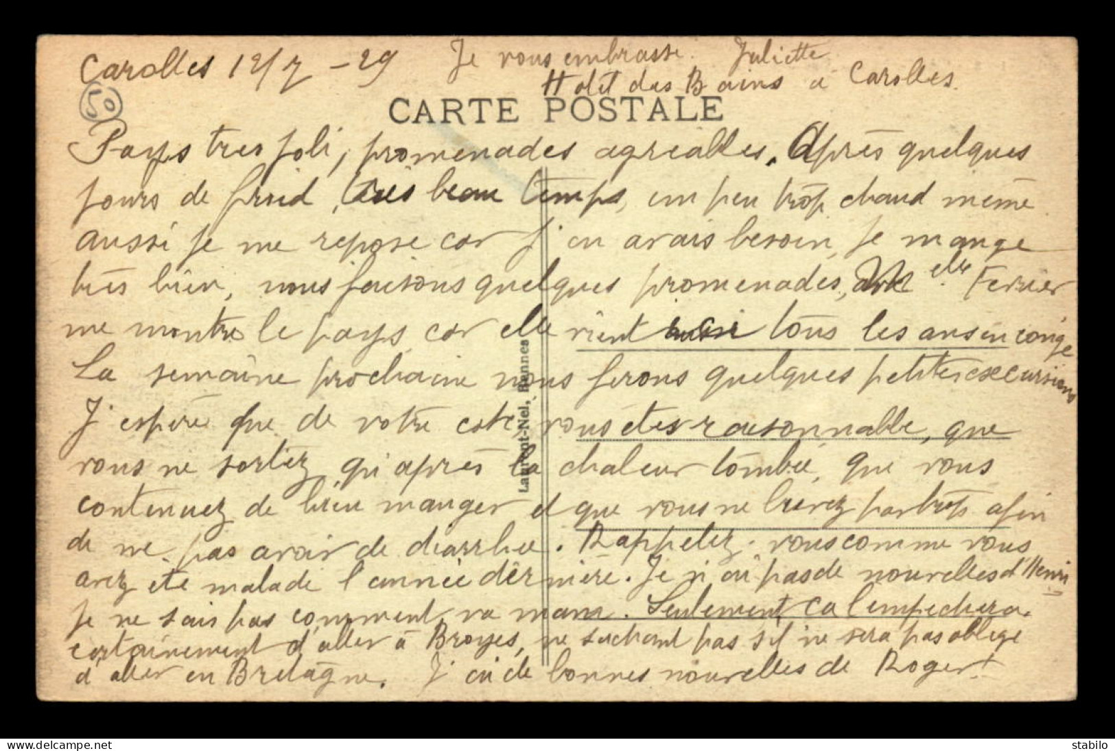 50 - CAROLLES - VUE GENERALE - Autres & Non Classés