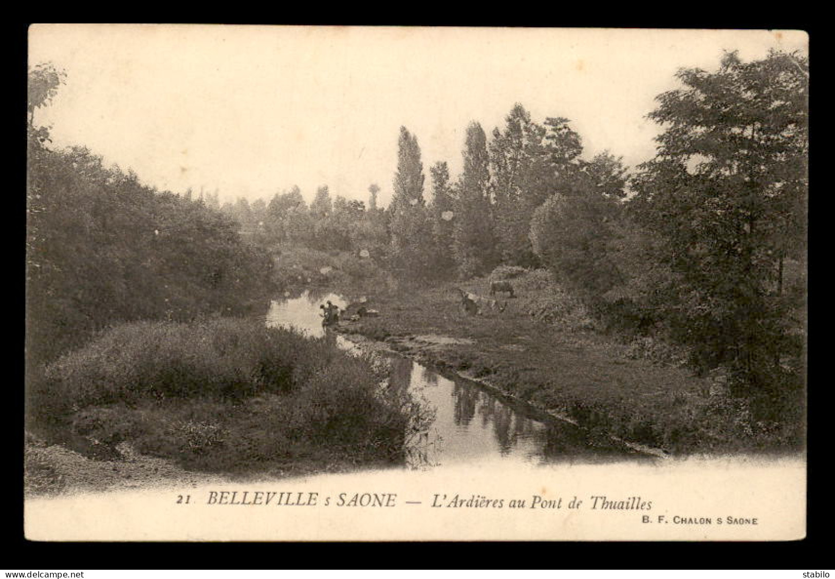 69 - BELLEVILLE-SUR-SAONE - L'ARDIERES AU PONT DE THUAILLES - Belleville Sur Saone