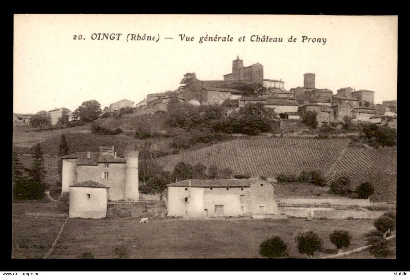 69 - OINGT - VUE GENERALE ET CHATEAU DE PRONY - Autres & Non Classés