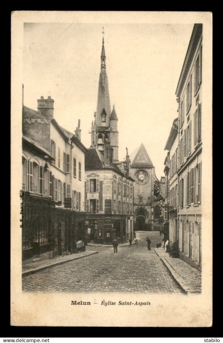 77 - MELUN - EGLISE ST-ASPAIS - Melun