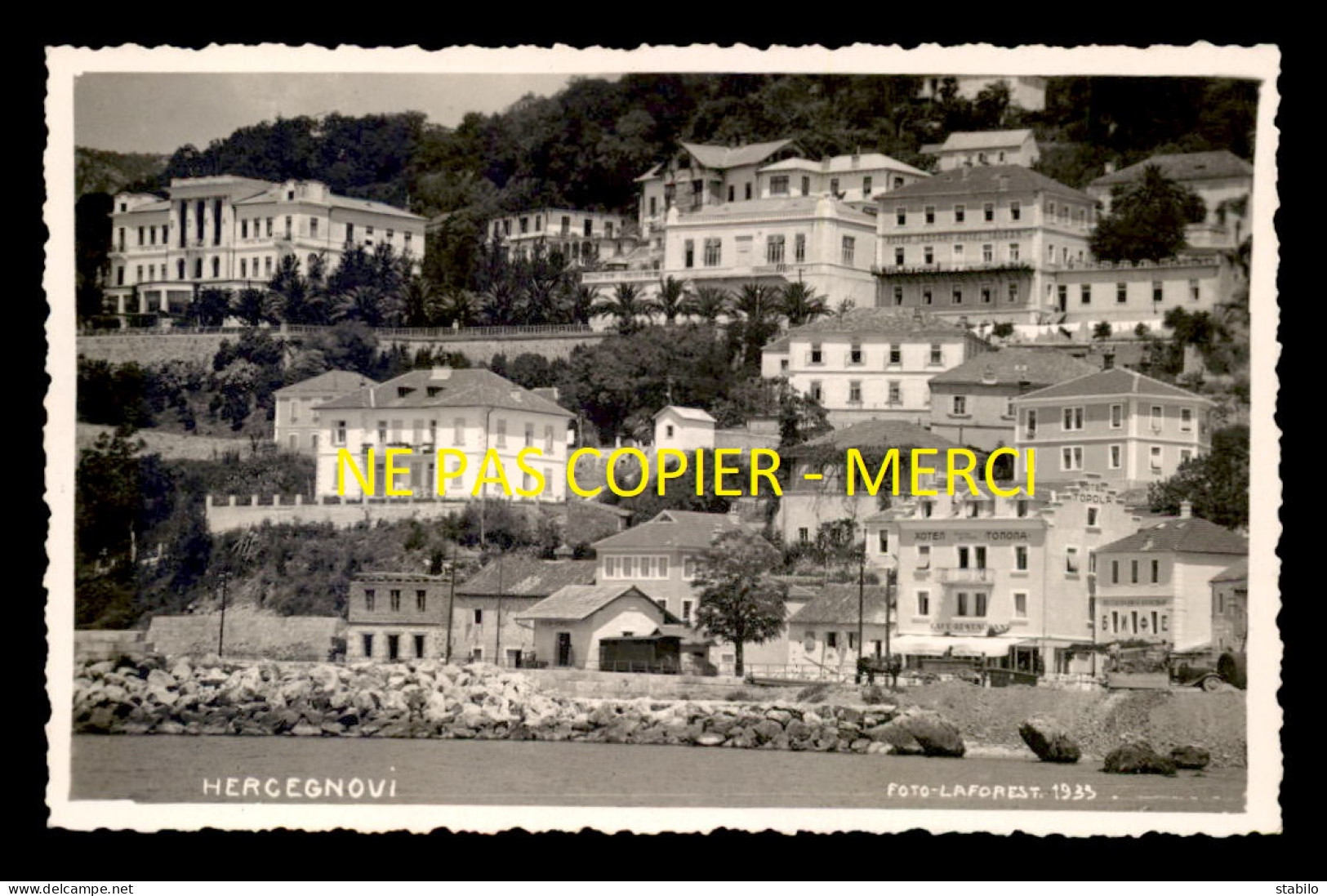 MONTENEGRO - HERCEGNOVI - PHOTO LAFOREST 1933 - CARTE PHOTO ORIGINALE - Montenegro