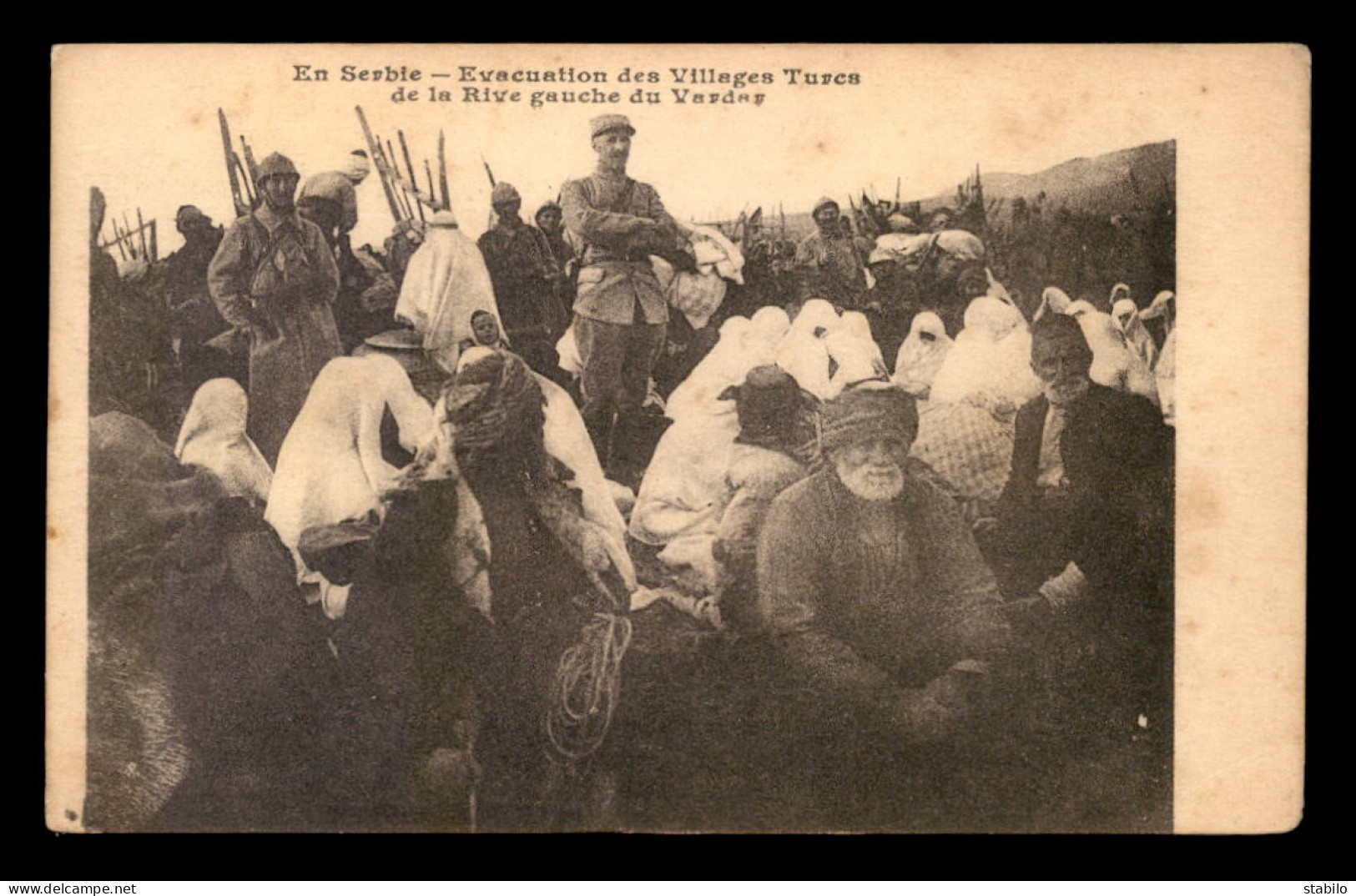 SERBIE - EVACUATION DES VILLAGES TURCS DE LA RIVE GAUCHE DU VARDAR - Serbie