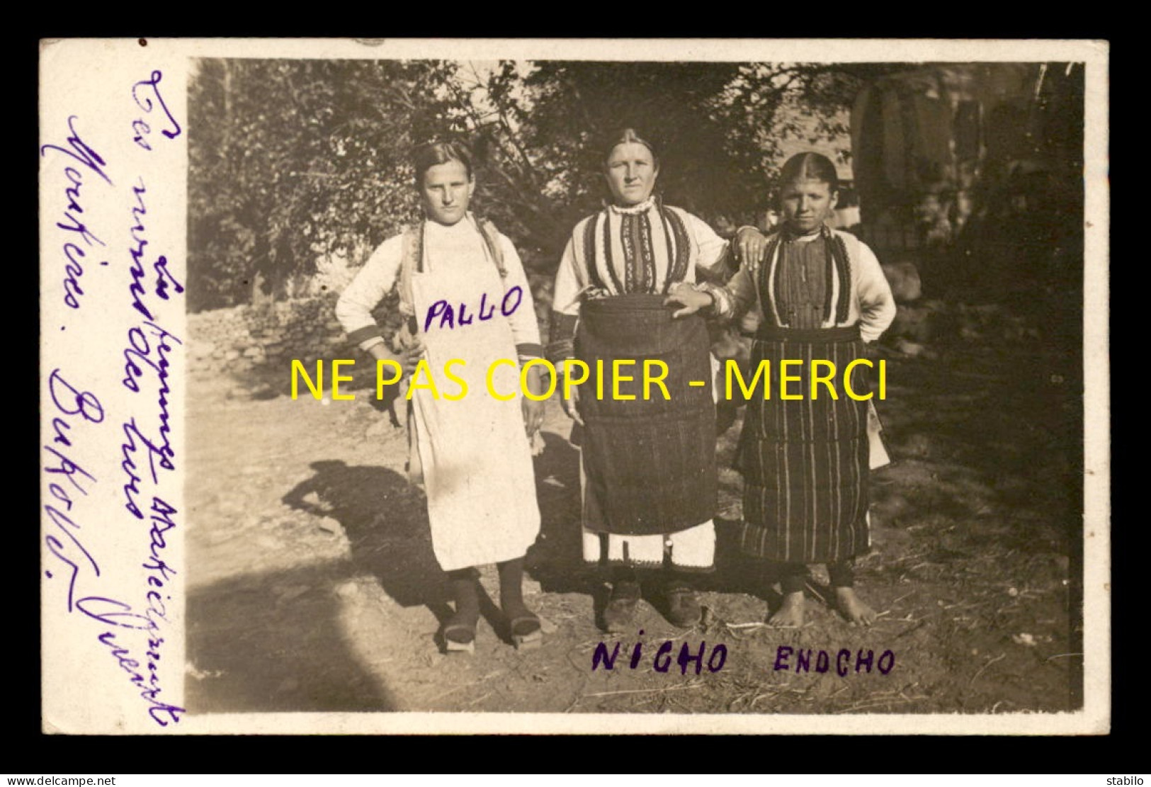 MACEDOINE - BUKOVO - BITOLA - FEMMES - CARTE PHOTO ORIGINALE - North Macedonia