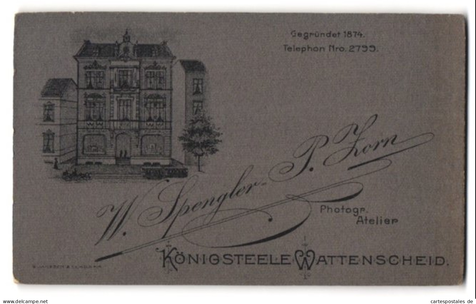 Fotografie W. Spengler-P. Zorn, Königsteele, Ansicht Königsteele, Blick Auf Das Ateliersgebäude  - Places