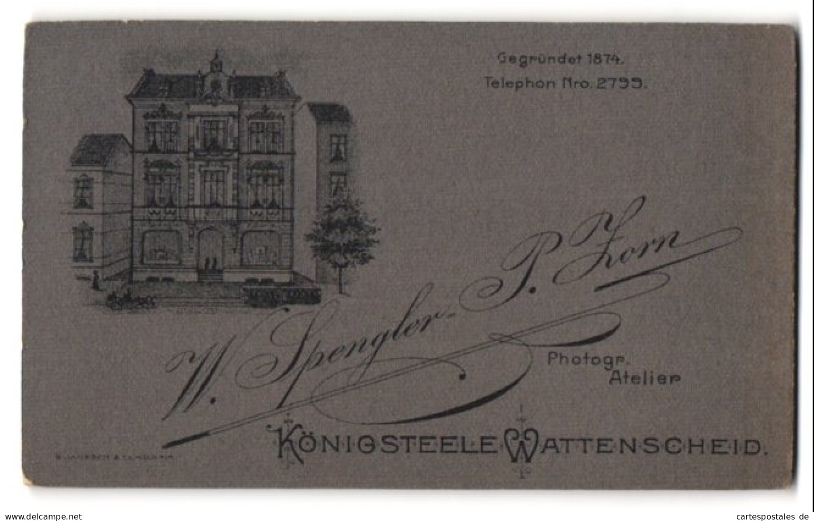 Fotografie W. Spengler-P. Zorn, Königsteele, Ansicht Königsteele, Blick Auf Das Ateliersgebäude  - Orte