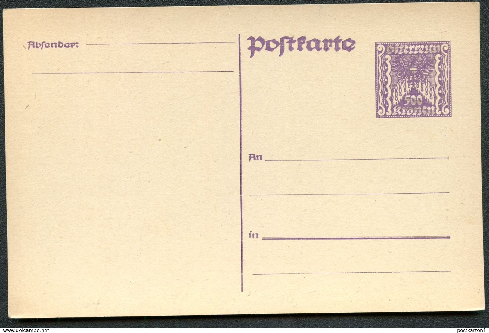 Postkarte P264 Postfrisch Feinst 1923 Kat.9,00 € - Cartoline
