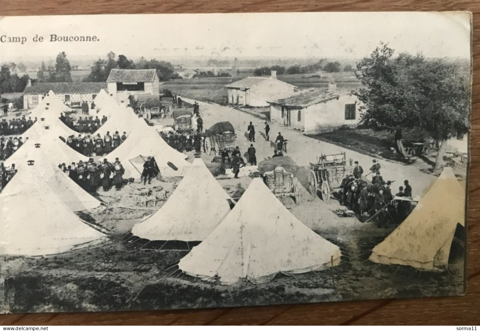 Carte Double BOUCONNE 31 Départ Des Troupes Du Camp De Bouconne - Sonstige & Ohne Zuordnung