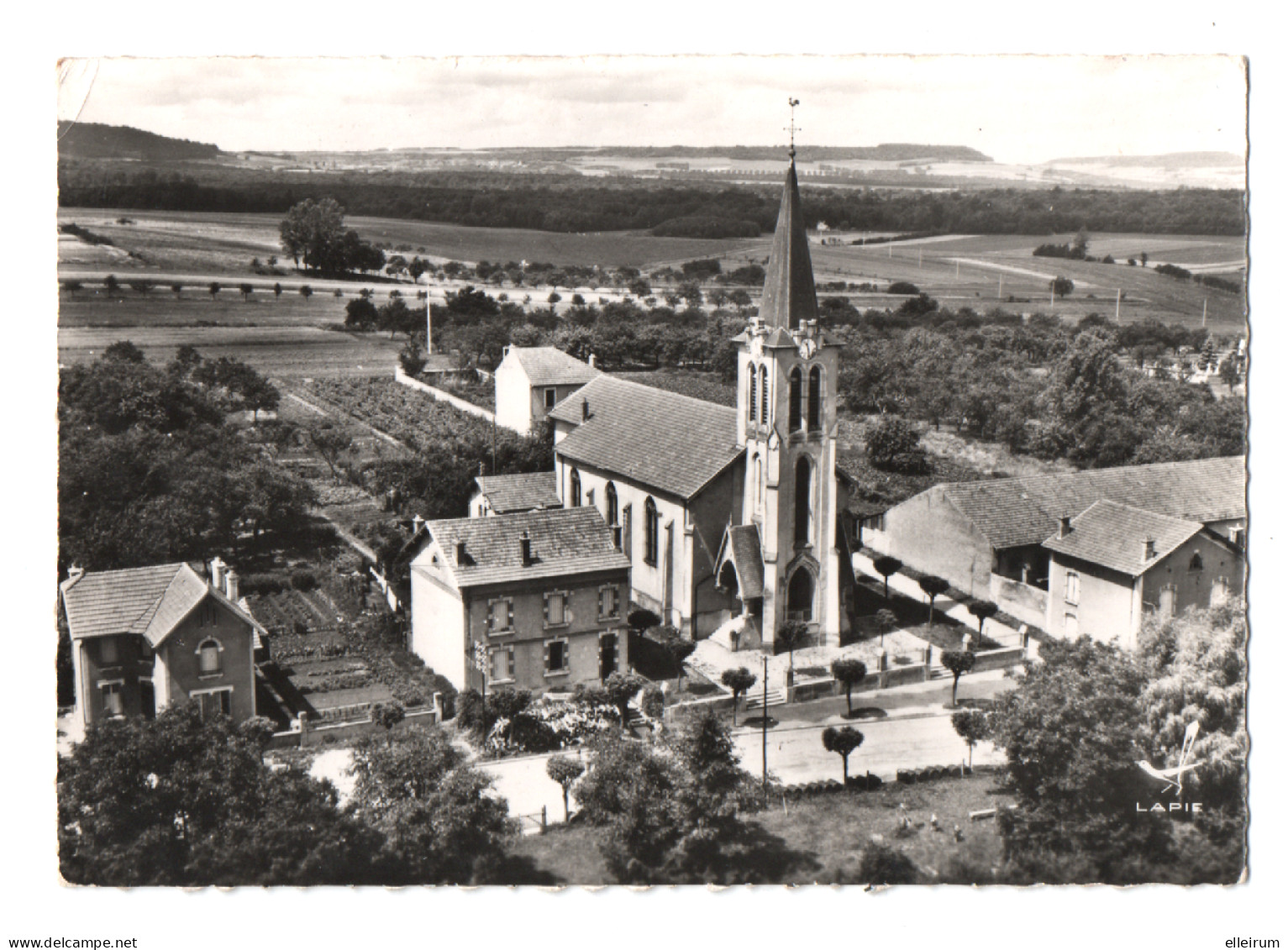 BRIN-sur-SEILLE (54) EN AVION Au DESSUS De BRIN-sur-SEILLE. 1960 - Other & Unclassified