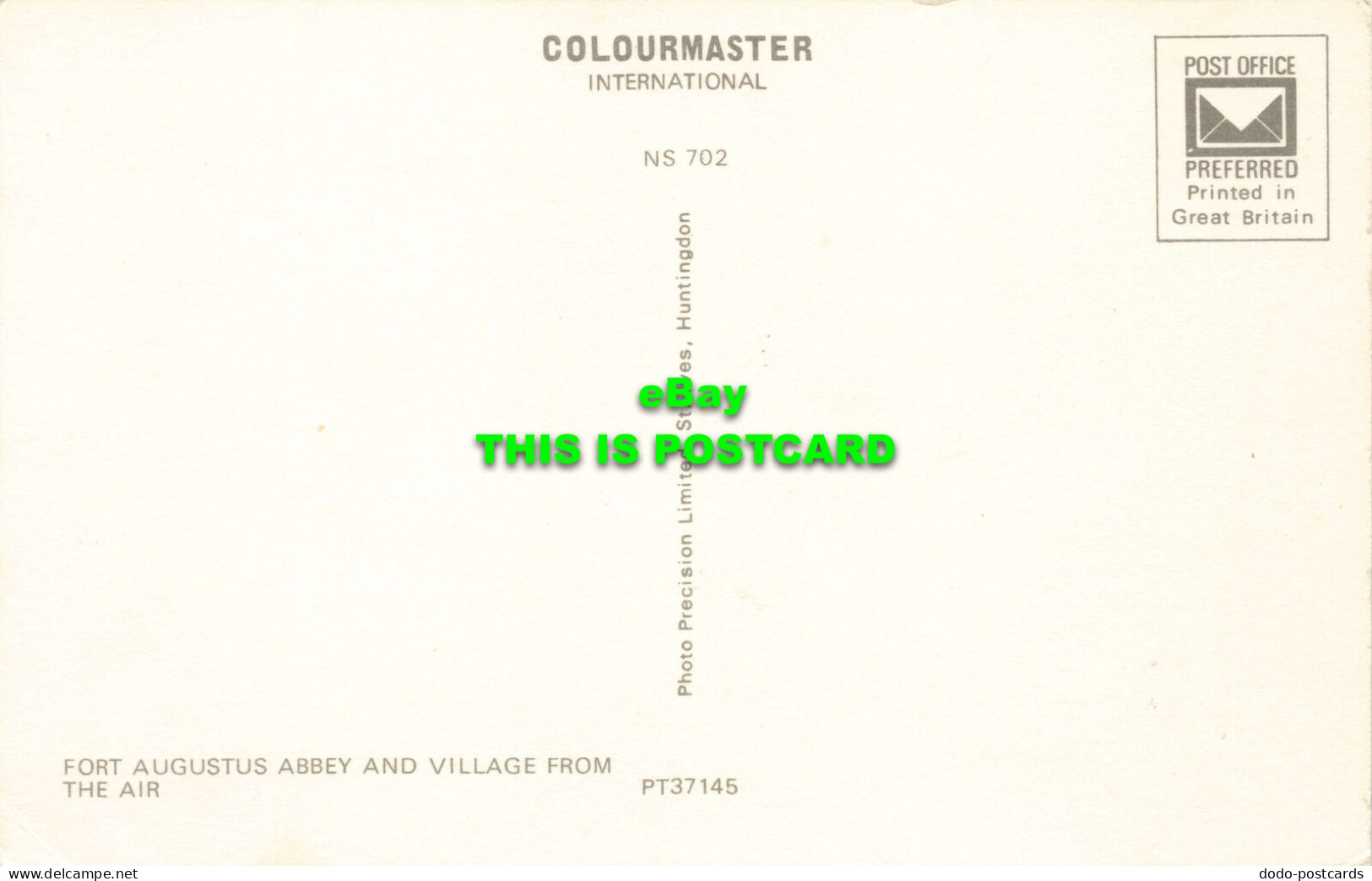R573906 Fort Augustus Abbey And Village From Air. Colourmaster International. Pr - Monde