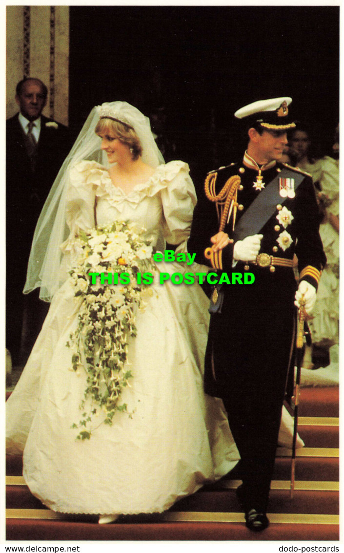 R574973 Charles And Diana Prince And Princess Of Wales Leaving St. Pauls Cathedr - Wereld