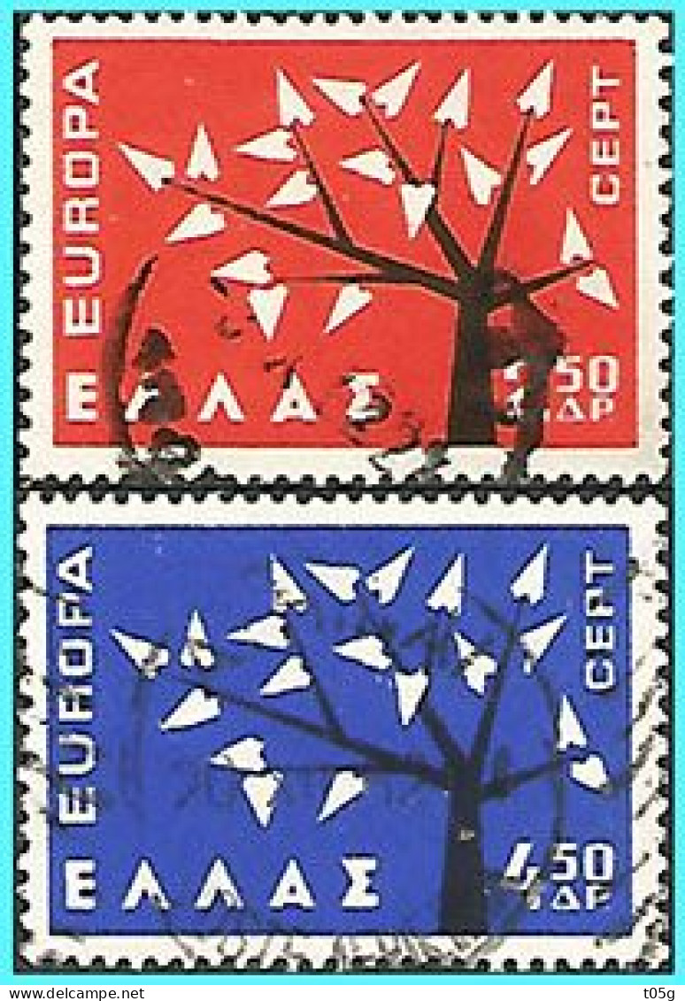GREECE-GRECE - HELLAS 1962:  Europa CEPT  Compl Set Used - Used Stamps