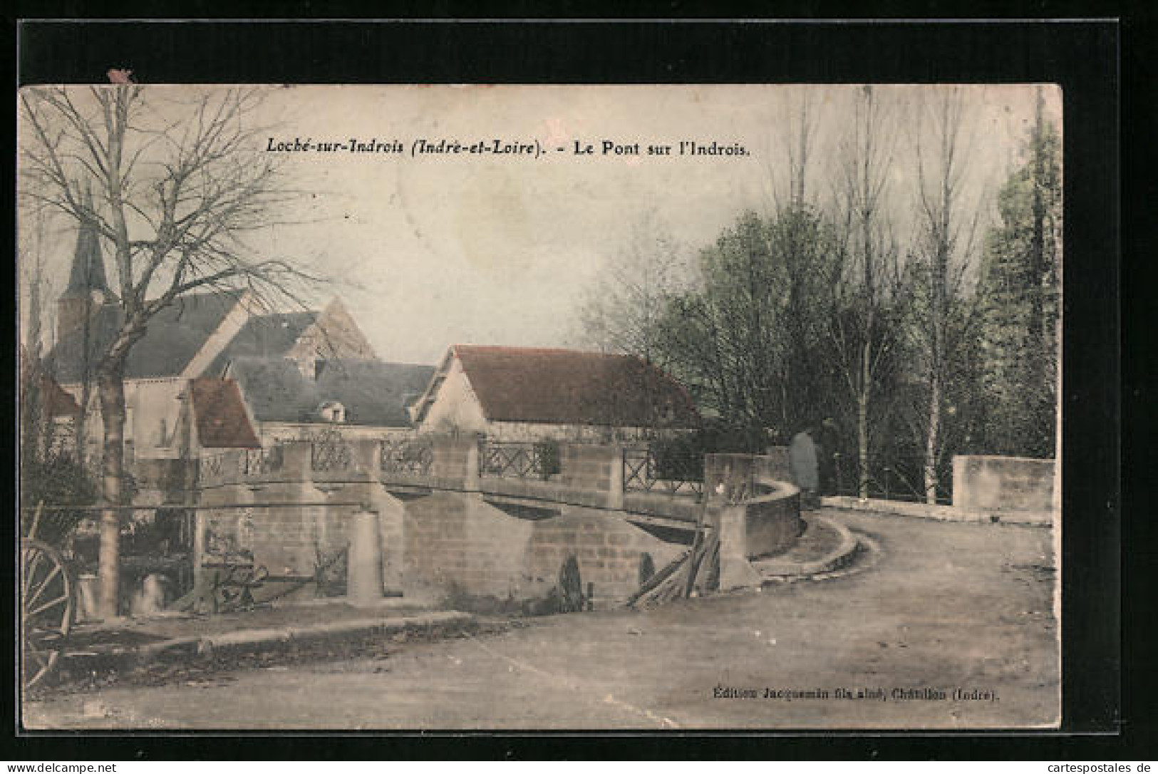 CPA Loché-sur-Indrois, Le Pont Sur L`Indrois  - Otros & Sin Clasificación