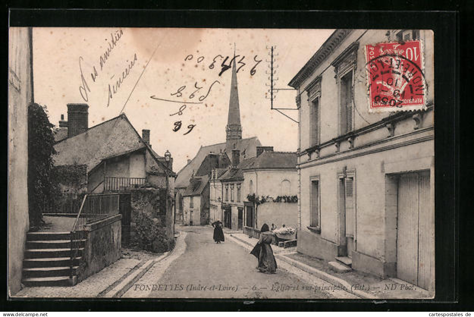 CPA Fondettes, Eglise El Vue-principale  - Fondettes