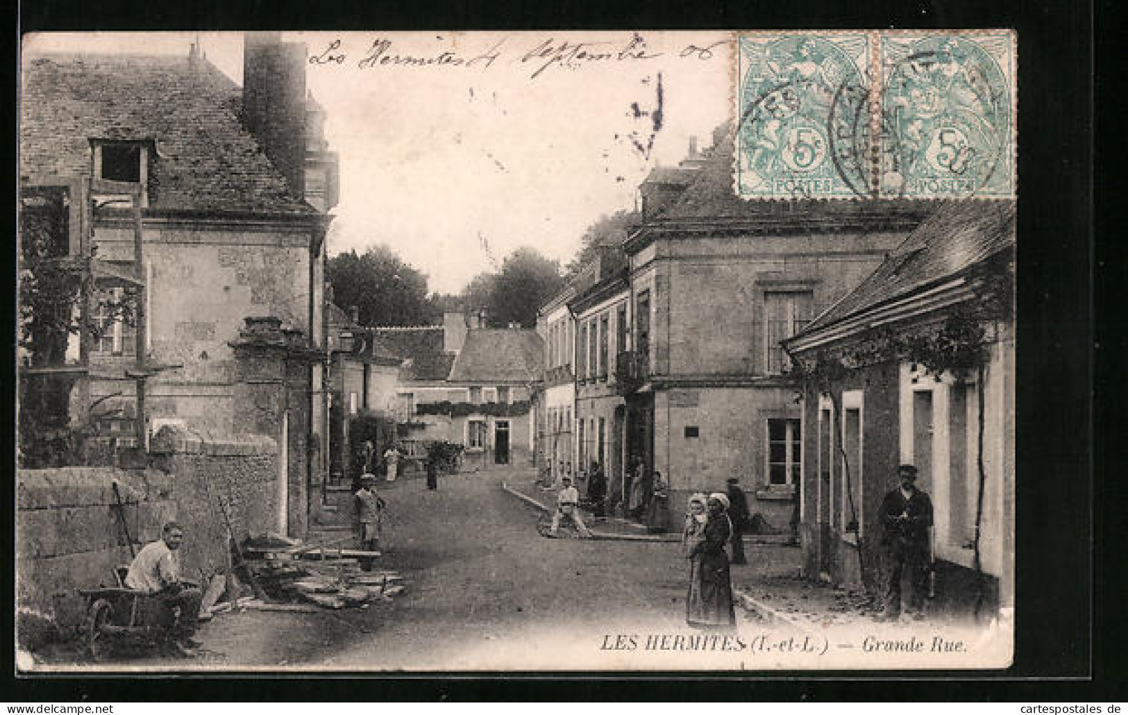 CPA Les Hermites, Grand Rue  - Autres & Non Classés