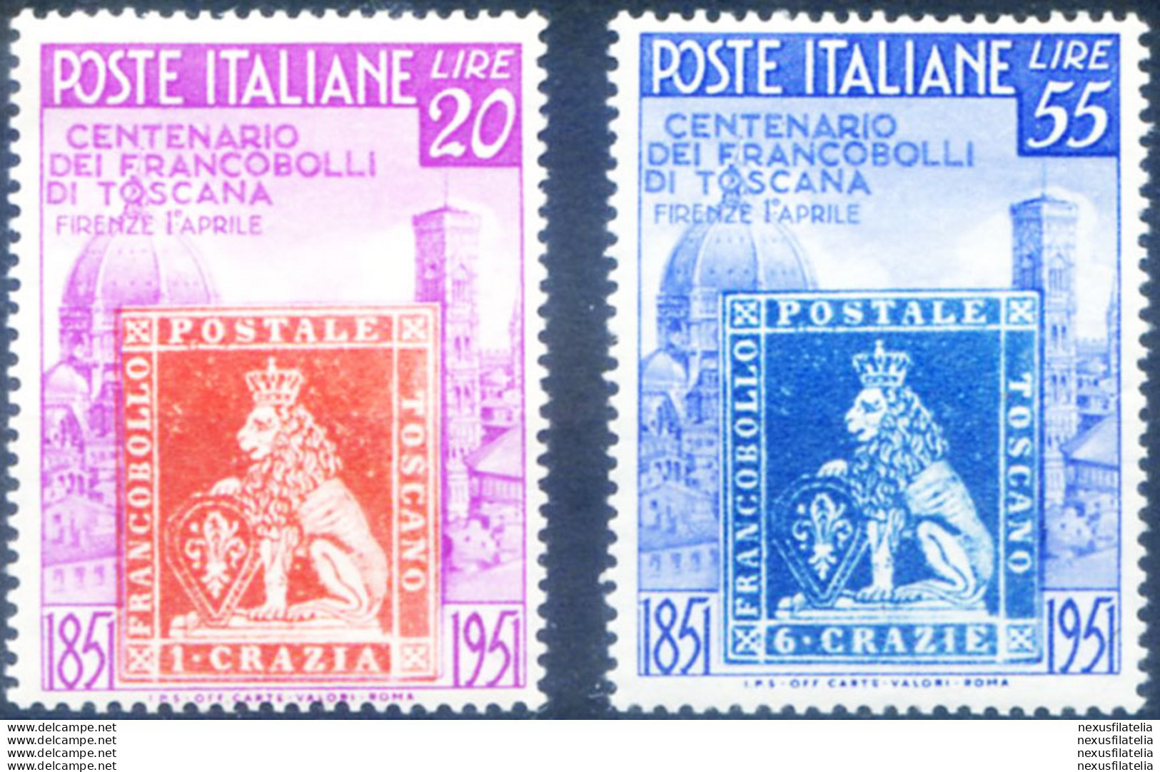 Francobolli Di Toscana 1951. - Otros & Sin Clasificación