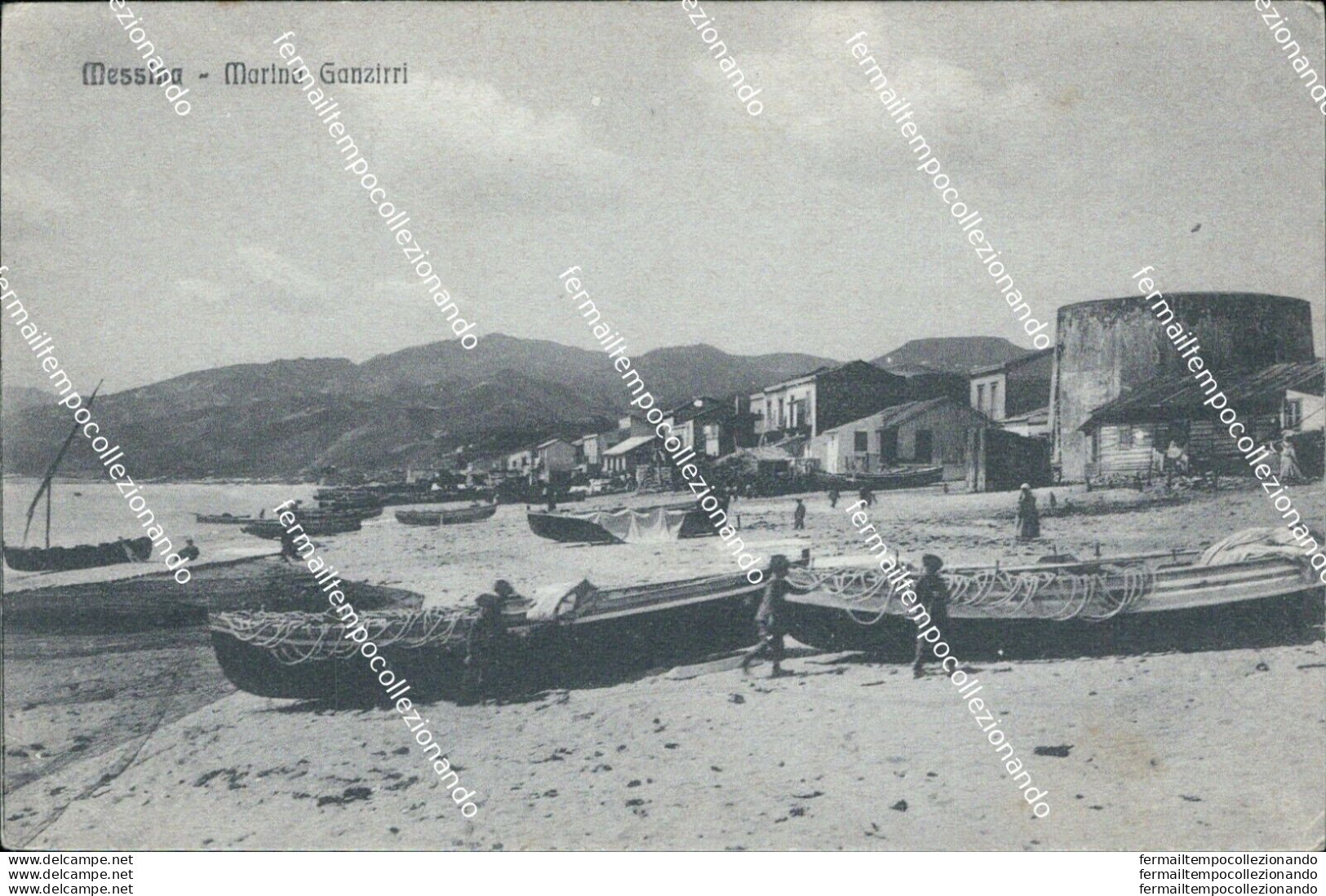 Bn575 Cartolina Messina Citta' Marina Ganzirri - Messina