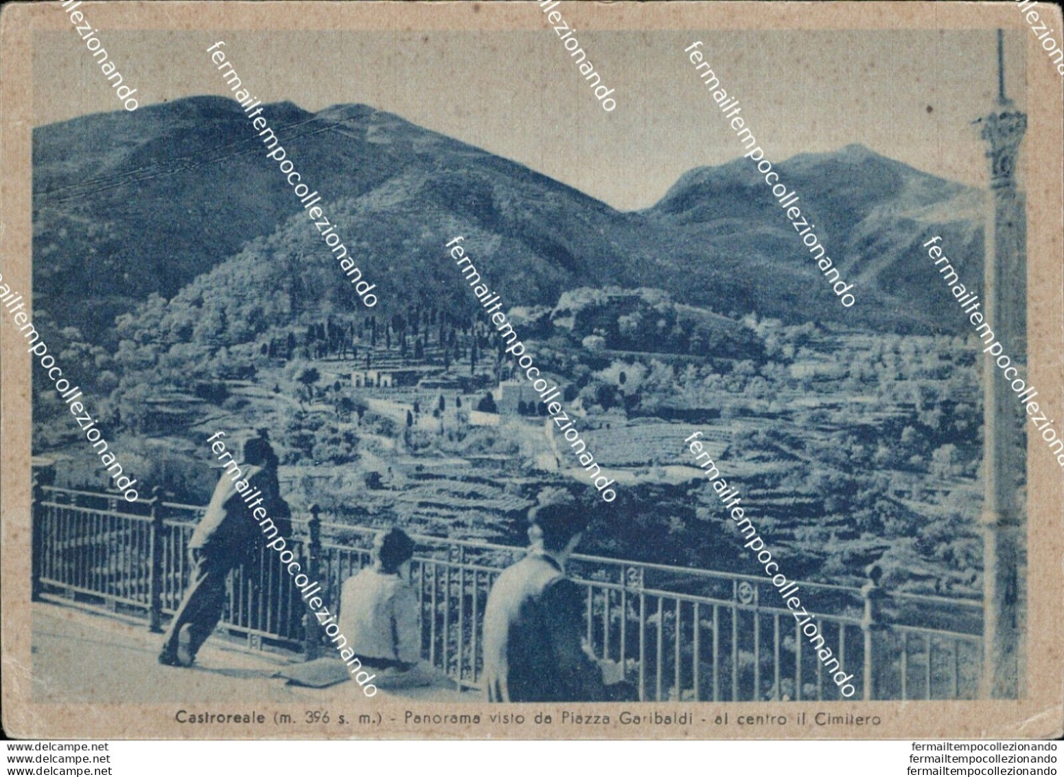 Bh453 Cartolinacastroreale Panorama Visto Da Piazza Garibaldi Messina - Messina