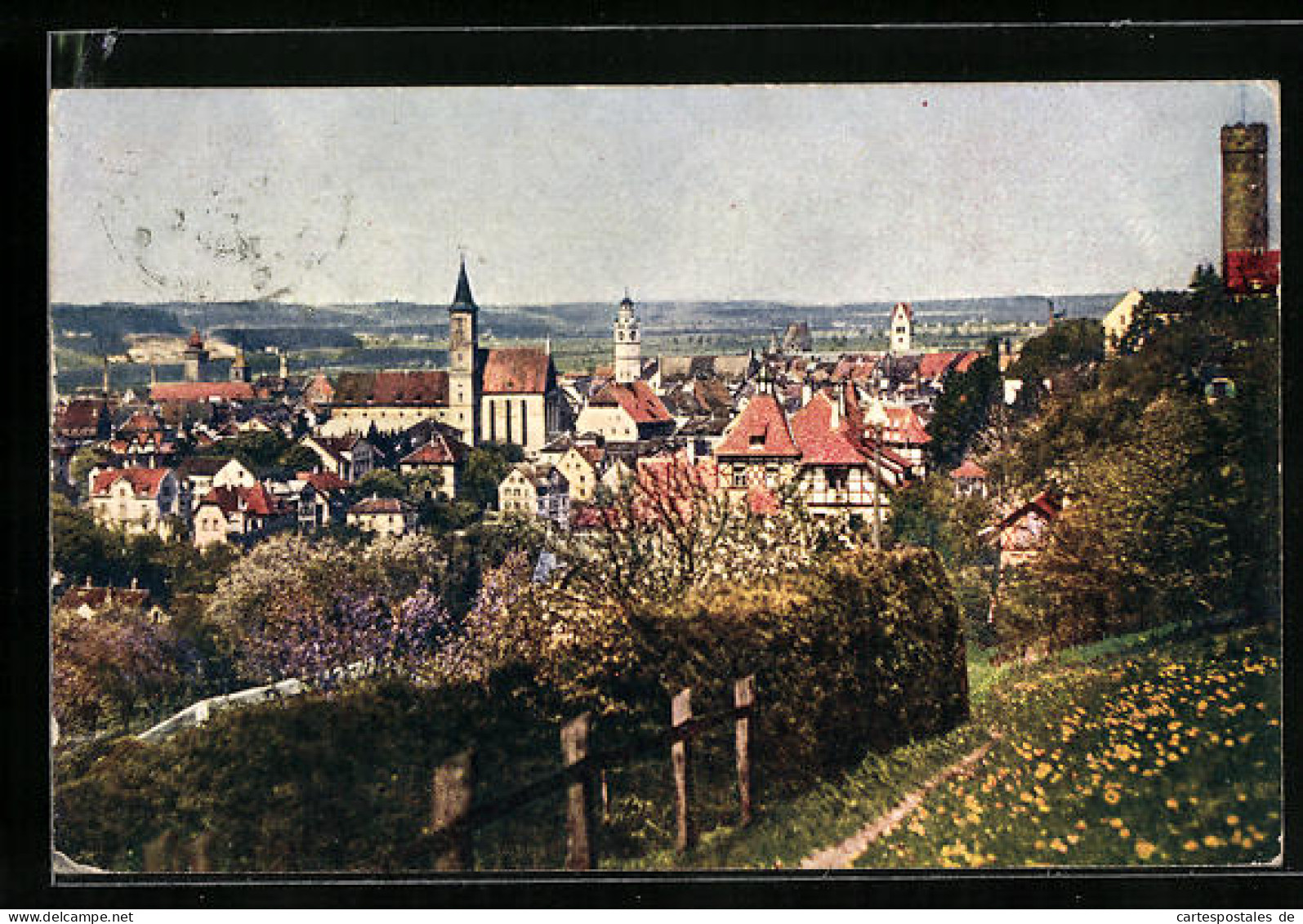 AK Ravensburg, Seitlicher Bergblick Zum Ort  - Ravensburg