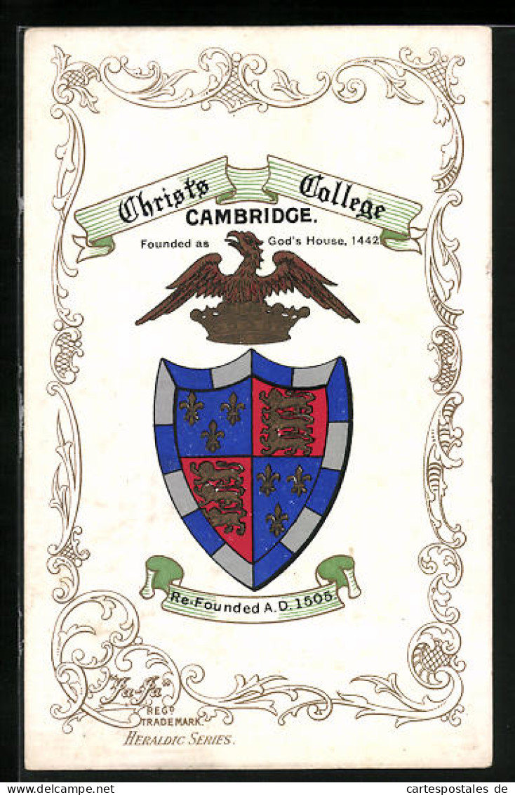 AK Christs College Cambridge, Wappen  - Genealogie