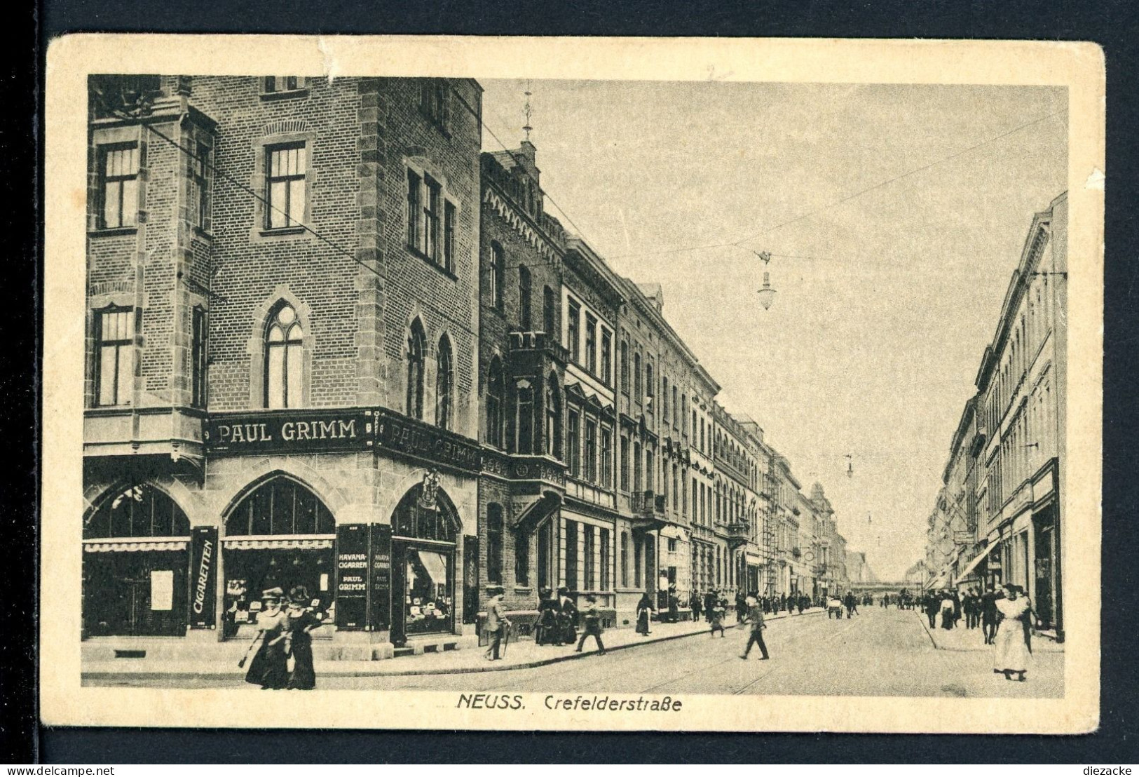 AK Neuss Um 1910 Crefelderstraße, Tabakwaren Paul Grimm (PK0162 - Other & Unclassified