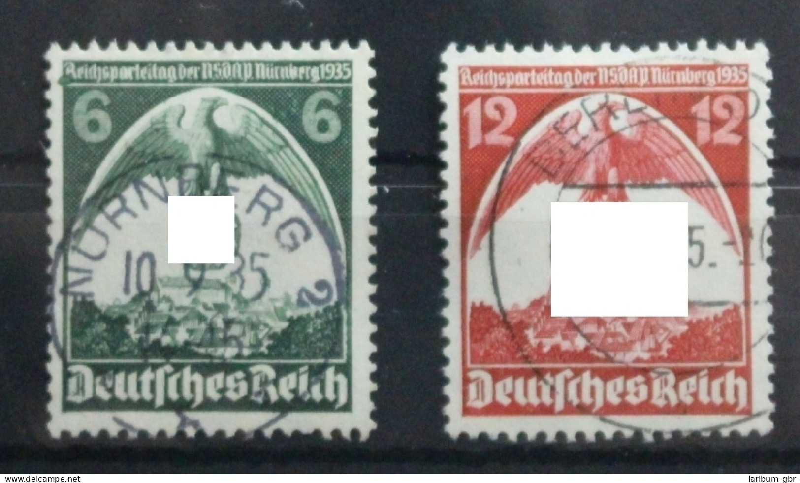 Deutsches Reich 586-587 Gestempelt #TZ051 - Autres & Non Classés