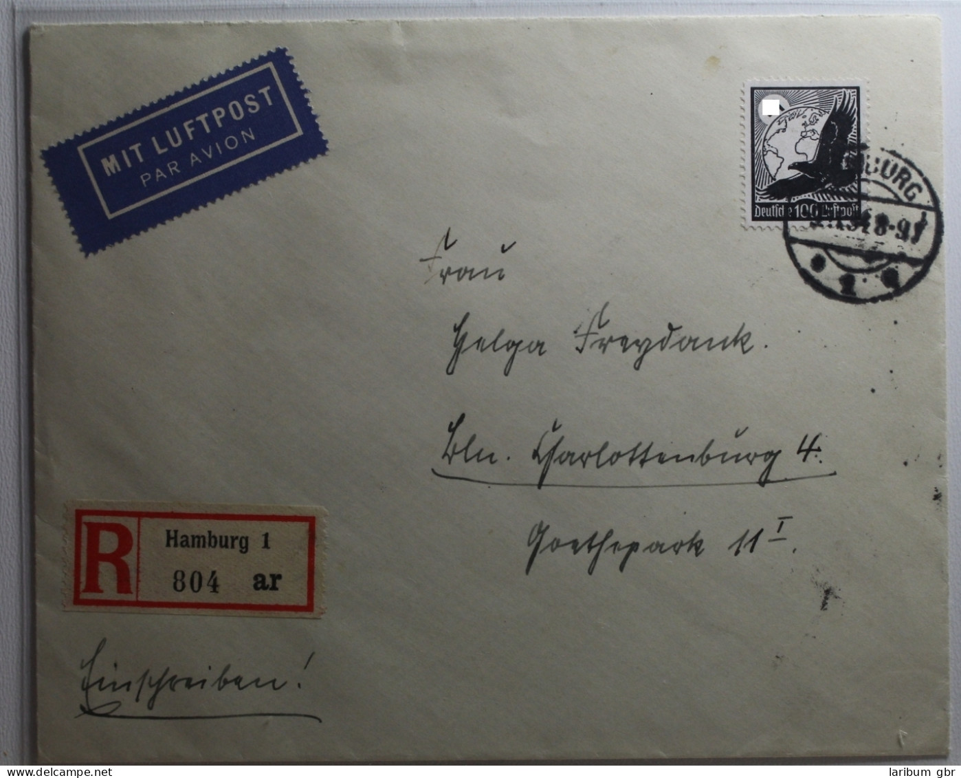 Deutsches Reich 537 Auf Brief Als Einzelfrankatur Per Luftpost #BA673 - Otros & Sin Clasificación
