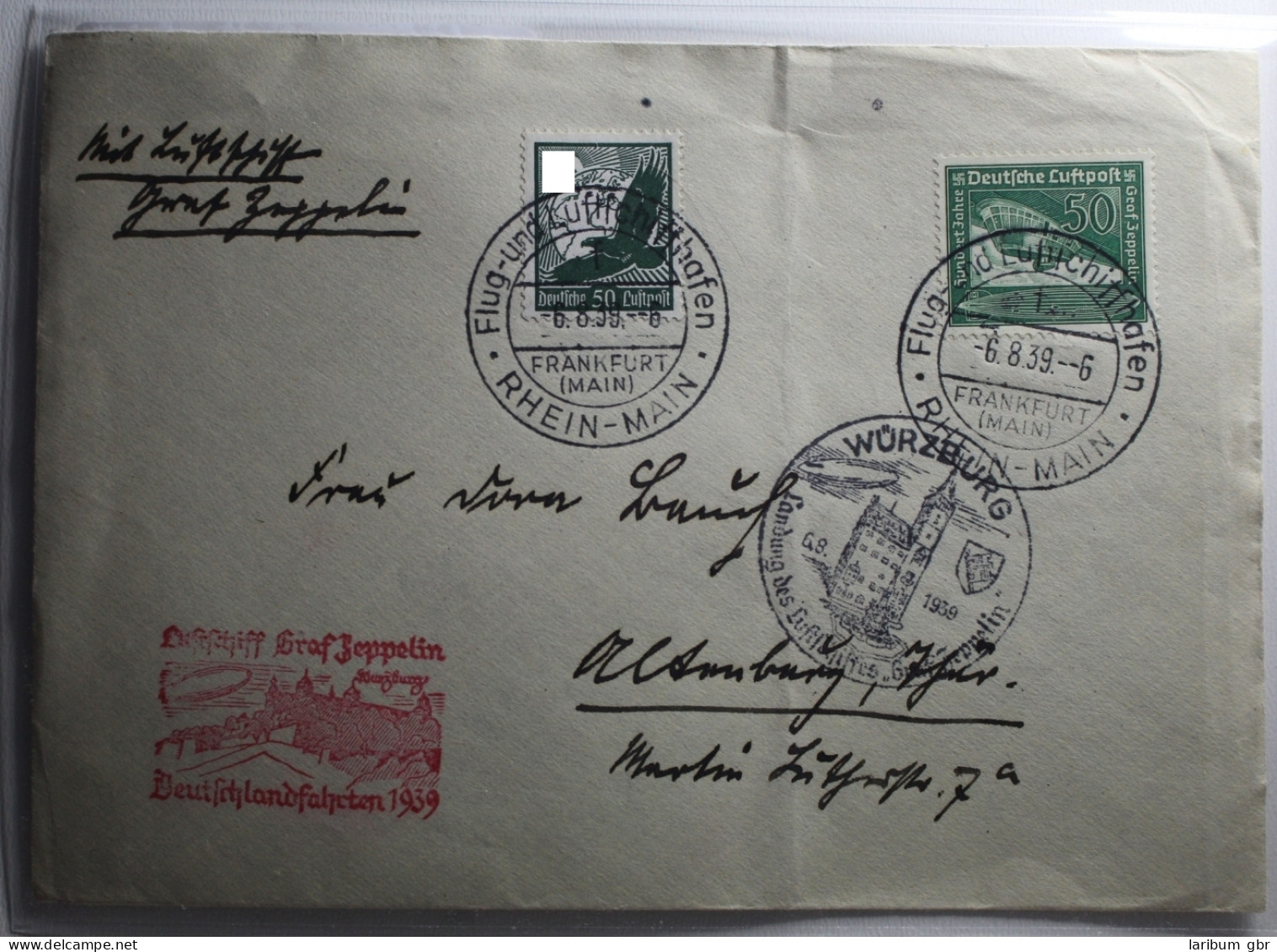 Deutsches Reich 535+670 Auf Postkarte Als Mischfrankatur Graf Zeppelin #BA228 - Otros & Sin Clasificación