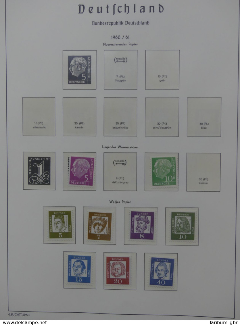 BRD Bund 1960-1980 Postfrisch Besammelt Im Leuchtturm Vordruckalbum #LX740 - Collections