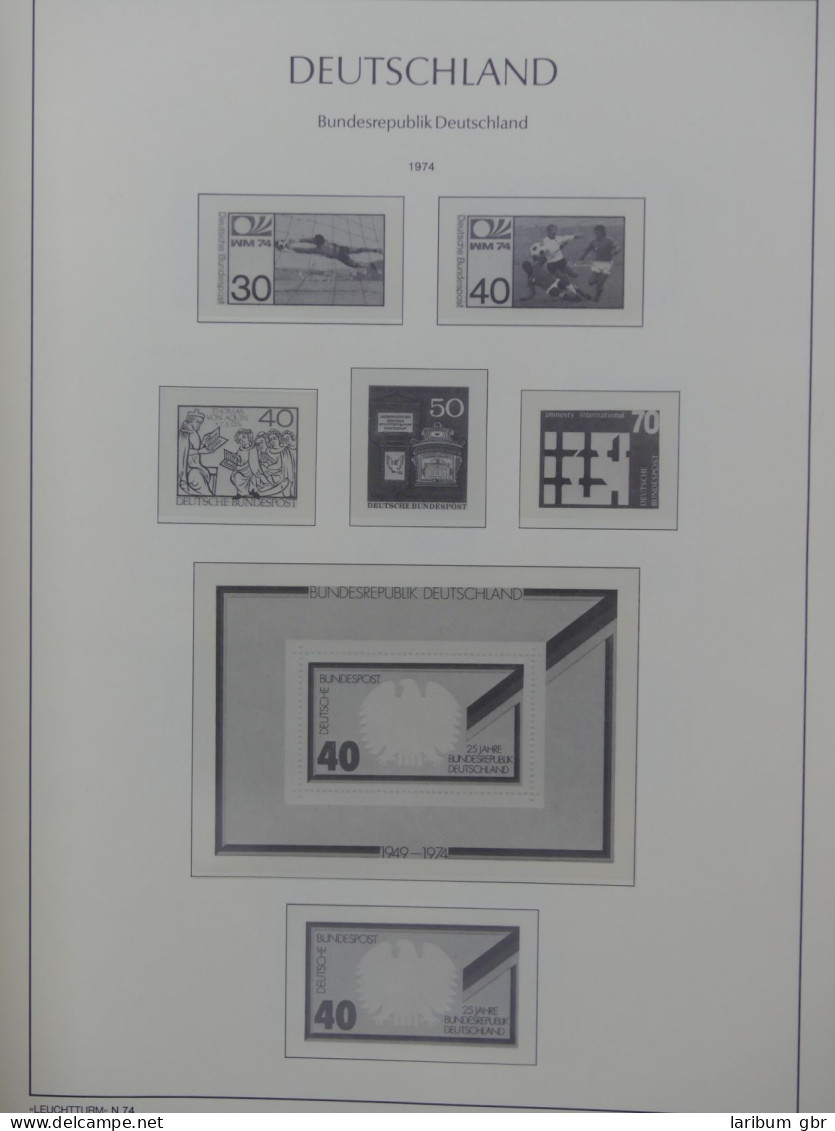 BRD Bund 1960-1980 postfrisch besammelt im Leuchtturm Vordruckalbum #LX740