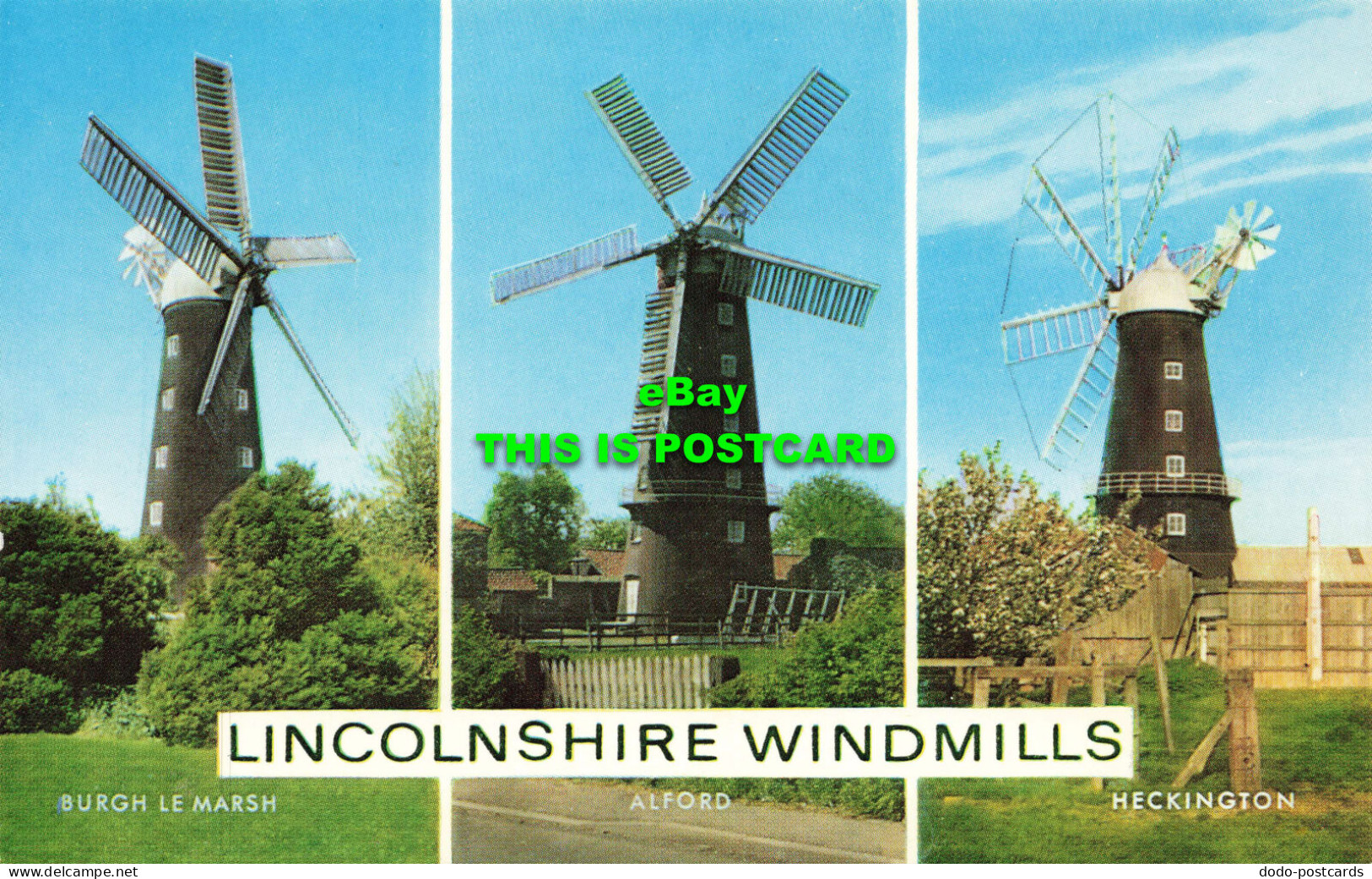 R574292 Lincolnshire Windmills. Salmon. Multi View - Welt