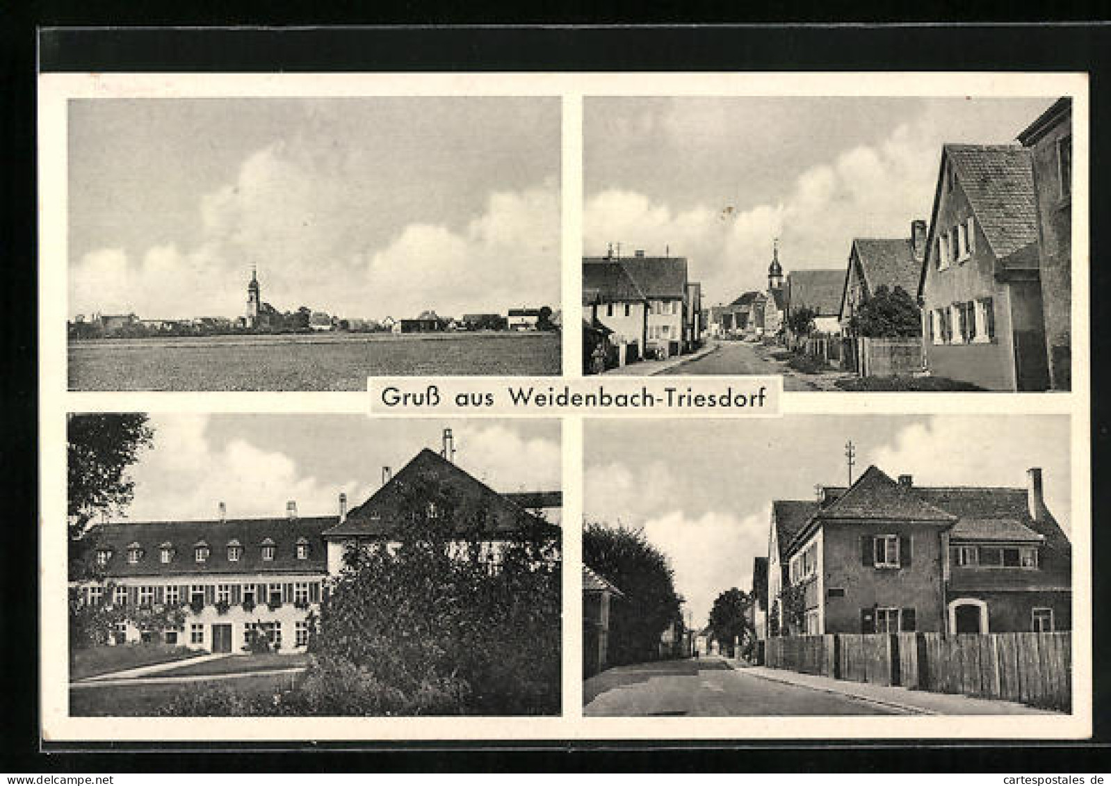 AK Weidenbach-Triesdorf, Ansichten Der Ortschaft  - Weiden I. D. Oberpfalz