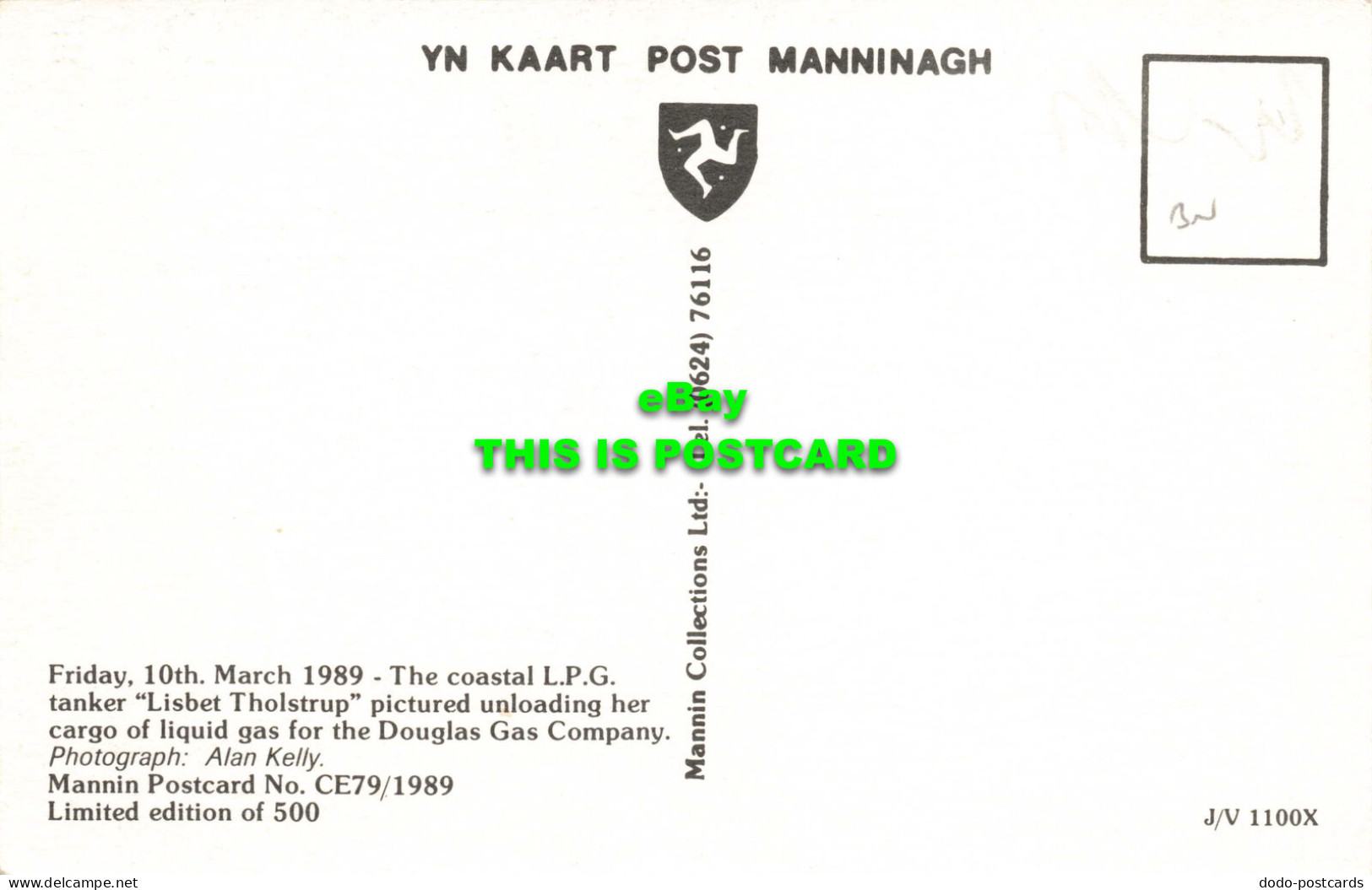 R574714 M. V. Lisbet Tholstrup At Douglas. Isle Of Man. Mannin Collections. 1989 - World