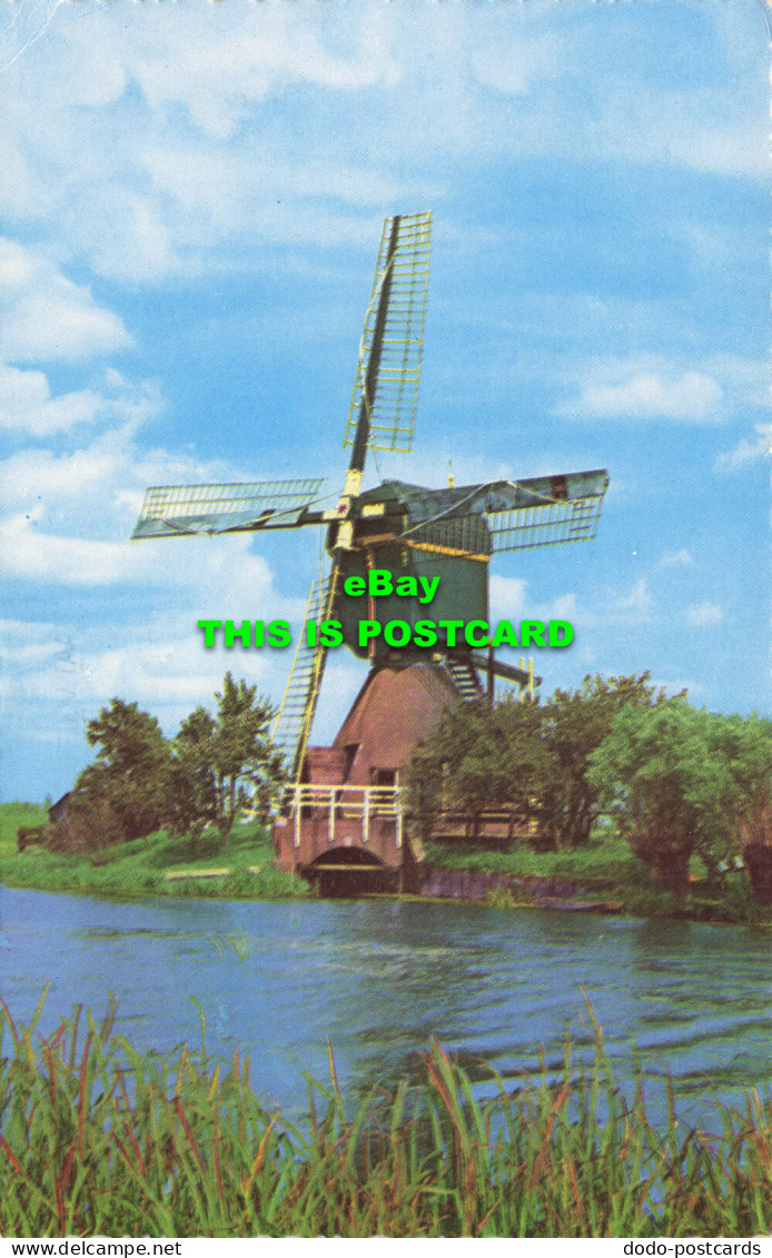 R575303 Dutch Windmill. 1960. Wipwatermolen. Polder Oukoop. Nieuwersluis - World