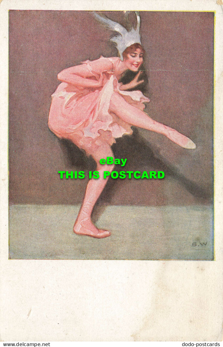 R575075 Woman. Ballerina. B. W. Painting - Monde