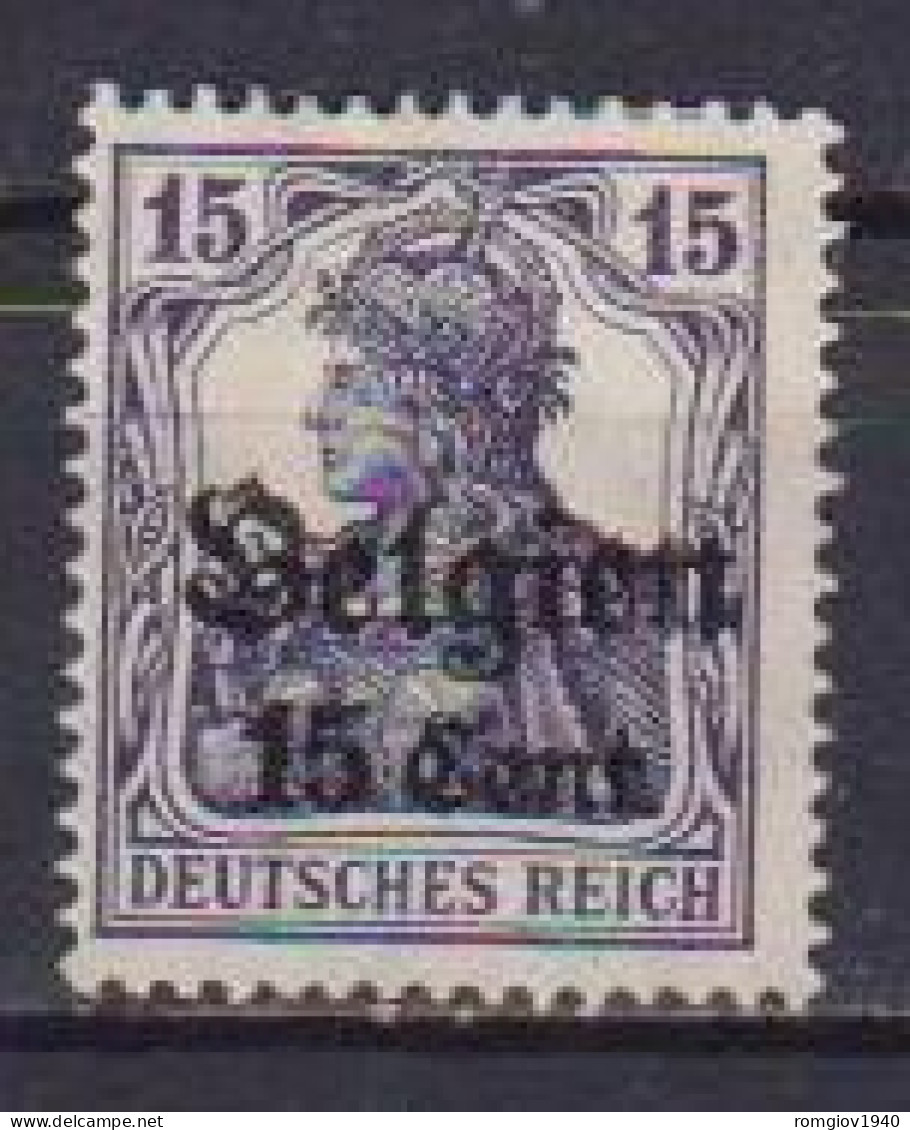 GERMANIA REICH OCCUPAZIONE TEDESCA BELGIO 1914 UNIF. 16  MLH  VF - Autres & Non Classés