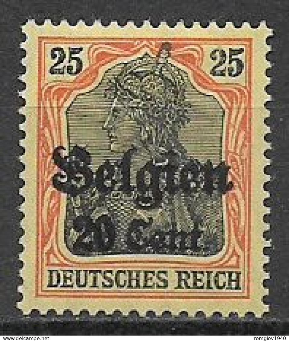 GERMANIA REICH OCCUPAZIONE TEDESCA BELGIO 1914 UNIF. 17   MLH  VF - Autres & Non Classés