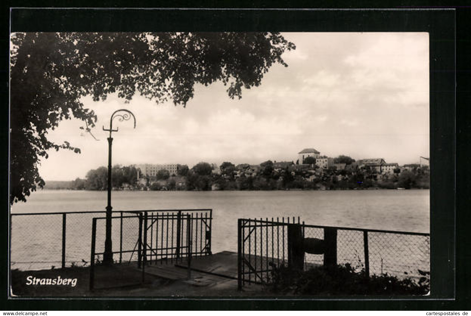 AK Strausberg, Blick über Das Wasser Zum Ort  - Strausberg