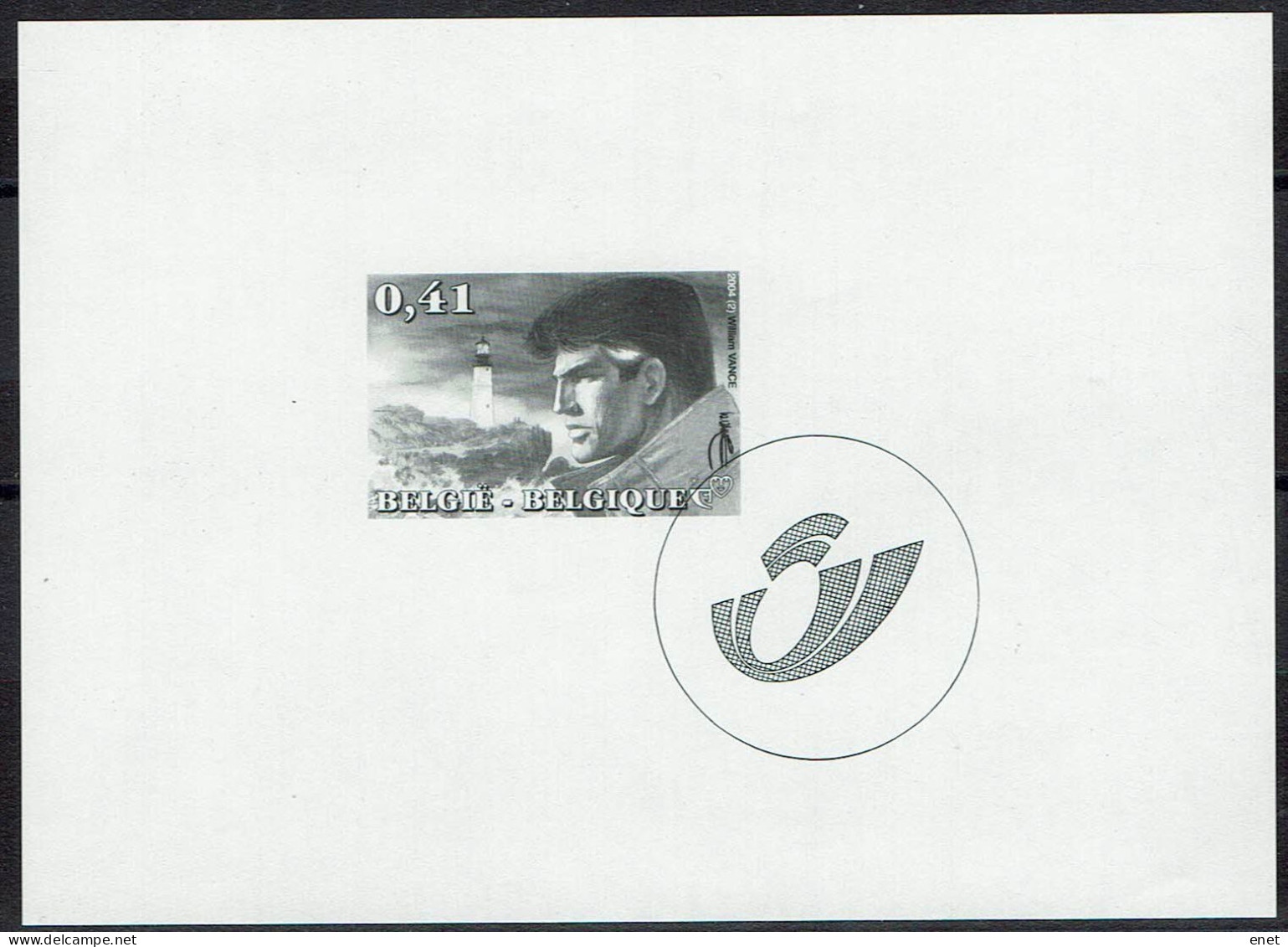 Belgie 2004 - OBP GCA9 (3233) William  Vance - B&W Sheetlets, Courtesu Of The Post  [ZN & GC]