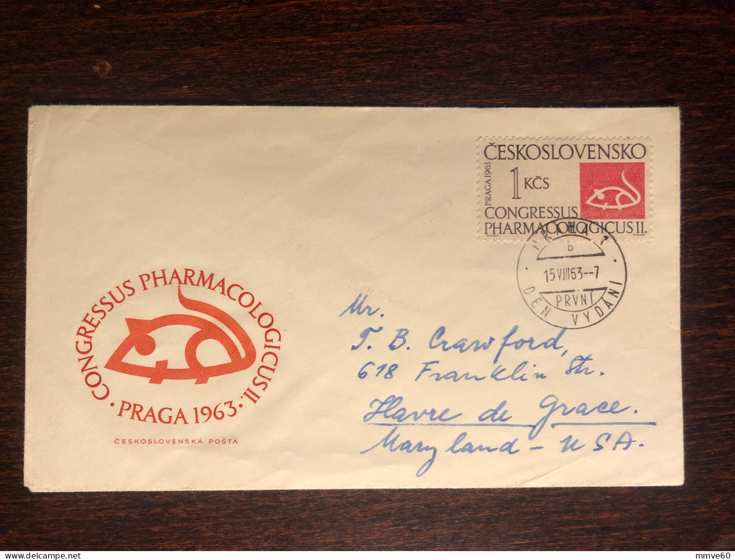 CZECHOSLOVAKIA FDC COVER 1963 YEAR PHARMACOLOGY HEALTH MEDICINE STAMPS - FDC