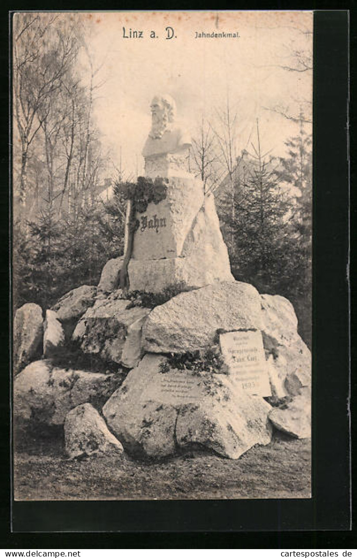 AK Linz A. Donau, Jahndenkmal  - Autres & Non Classés