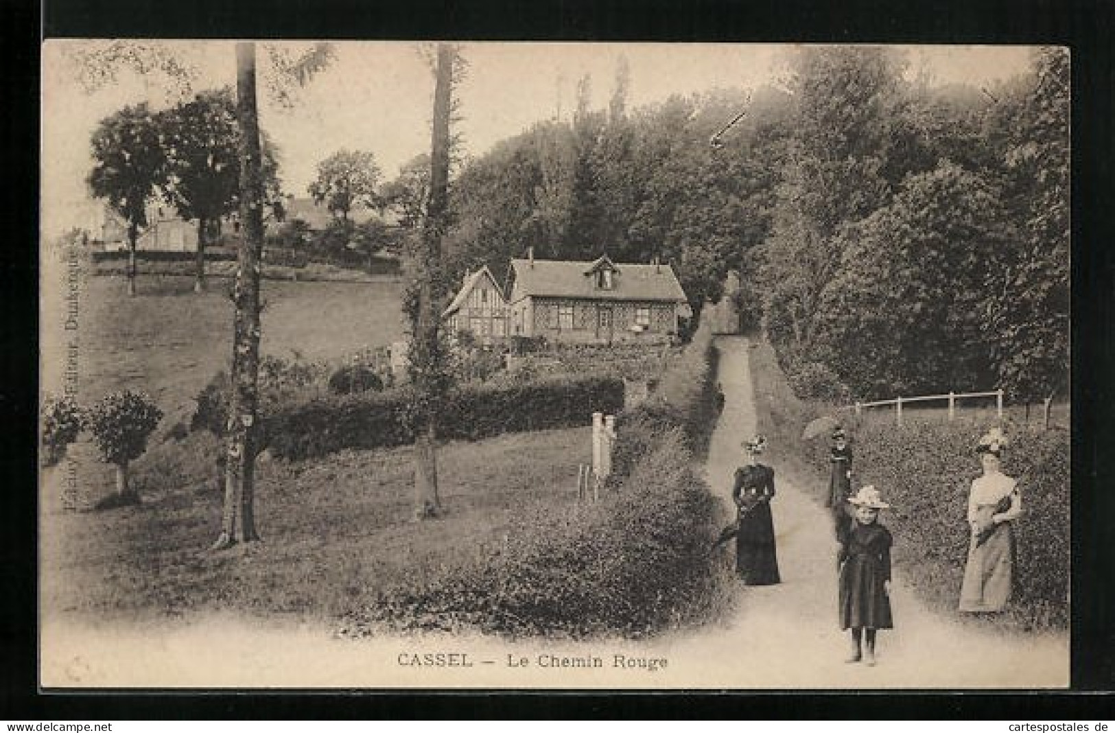 CPA Cassel, Le Chemnin Rouge  - Cassel