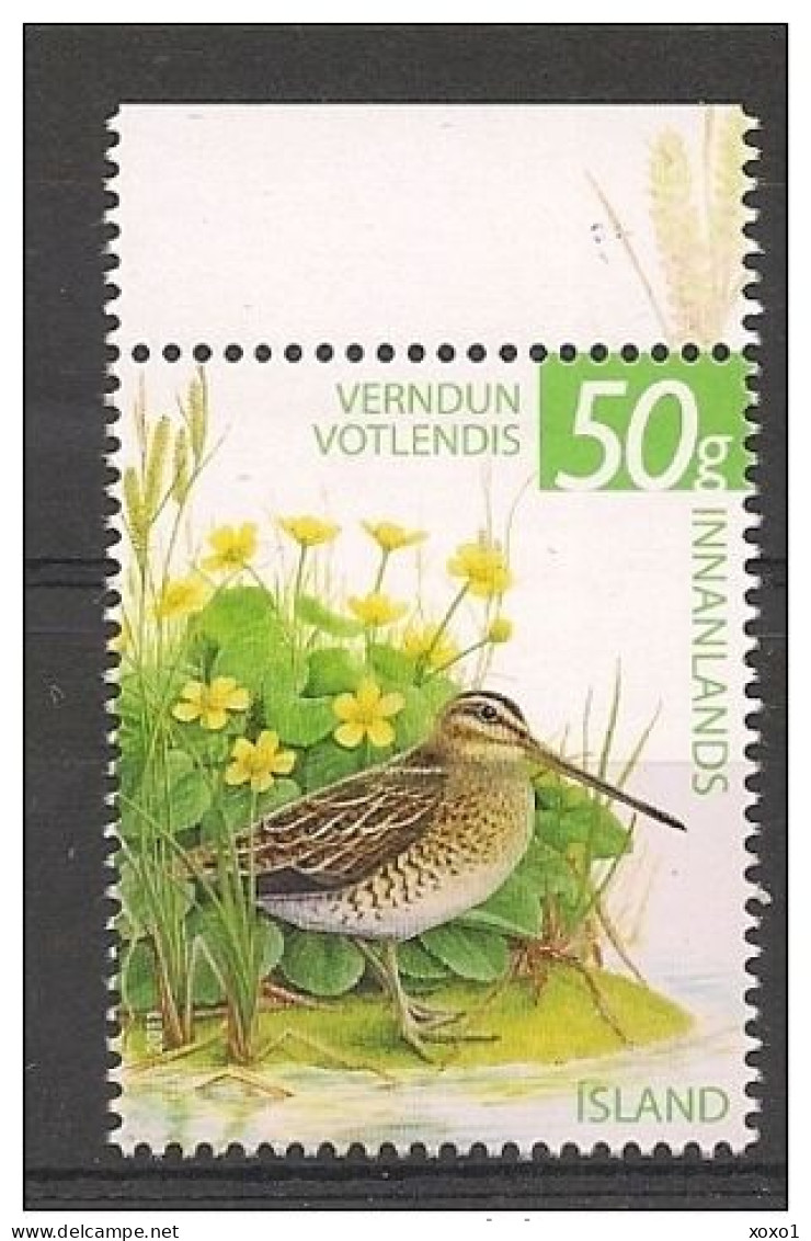 Iceland 2011 MiNr. 1326 Island Birds The Common Snipe 1v MNH** 1,20 € - Autres & Non Classés