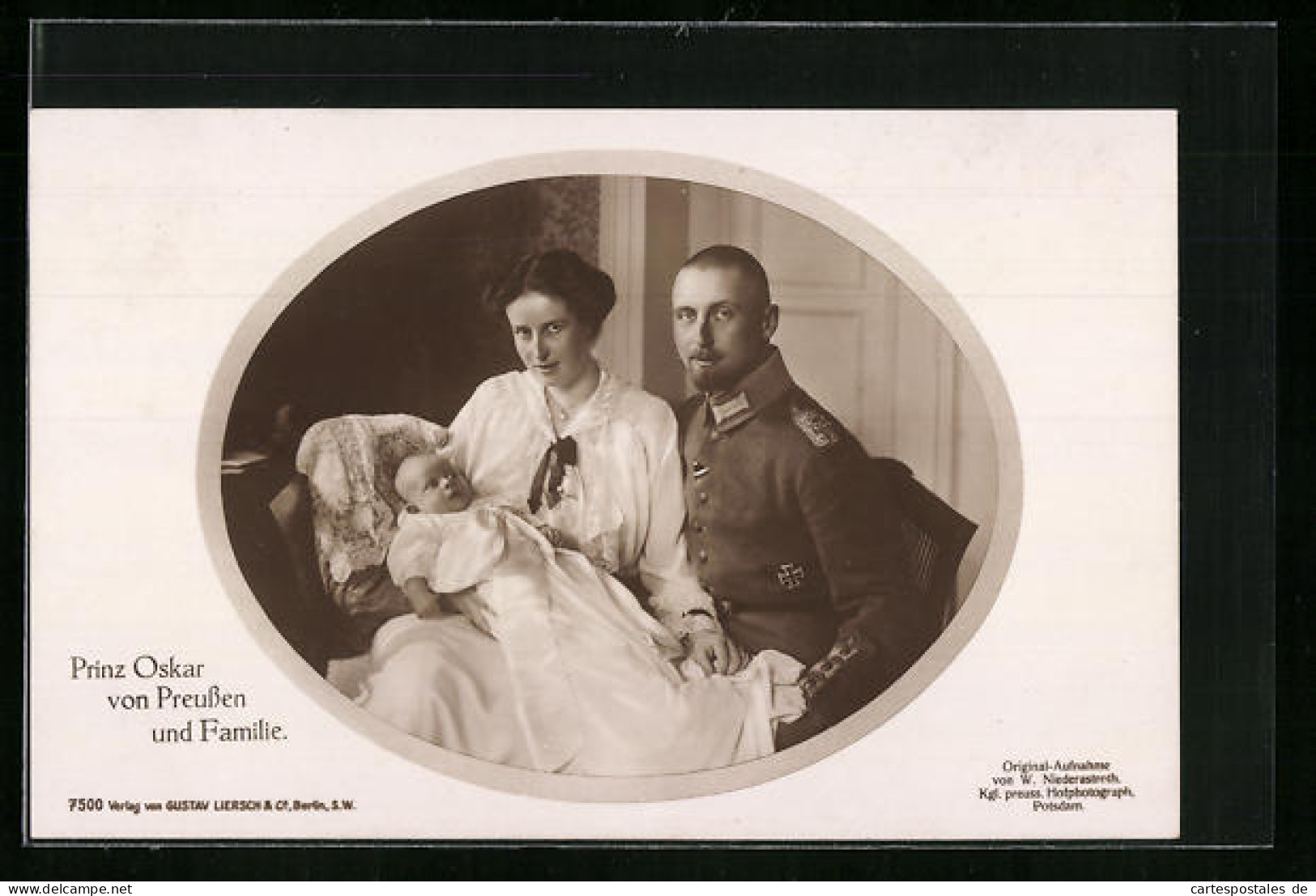 AK Prinz Oskar Von Preussen Und Familie  - Koninklijke Families