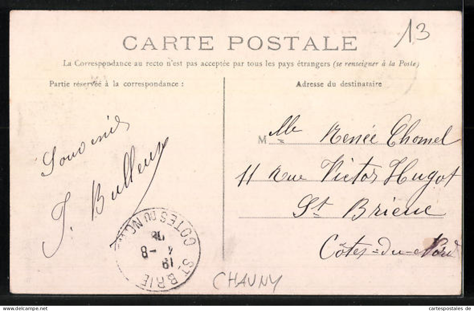 CPA Chauny, La Rue Amédée Evrard, Vue De La Rue  - Chauny