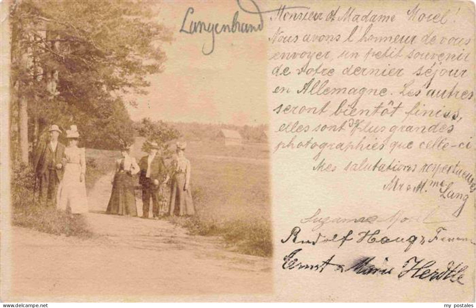 73974139 Langenbrand_Schoemberg_BW Beim Spaziergang Deutsche Reichspost - Andere & Zonder Classificatie