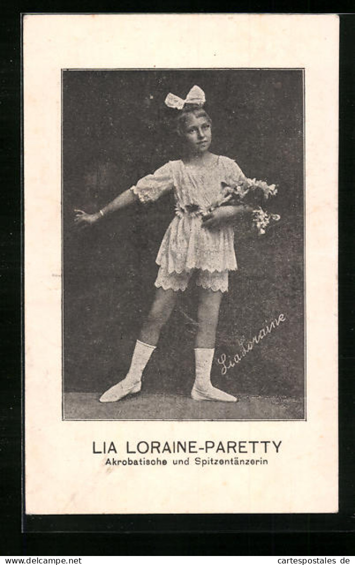 AK Lia Loraine-Paretty, Akrobatische Und Spitzentänzerin  - Danse